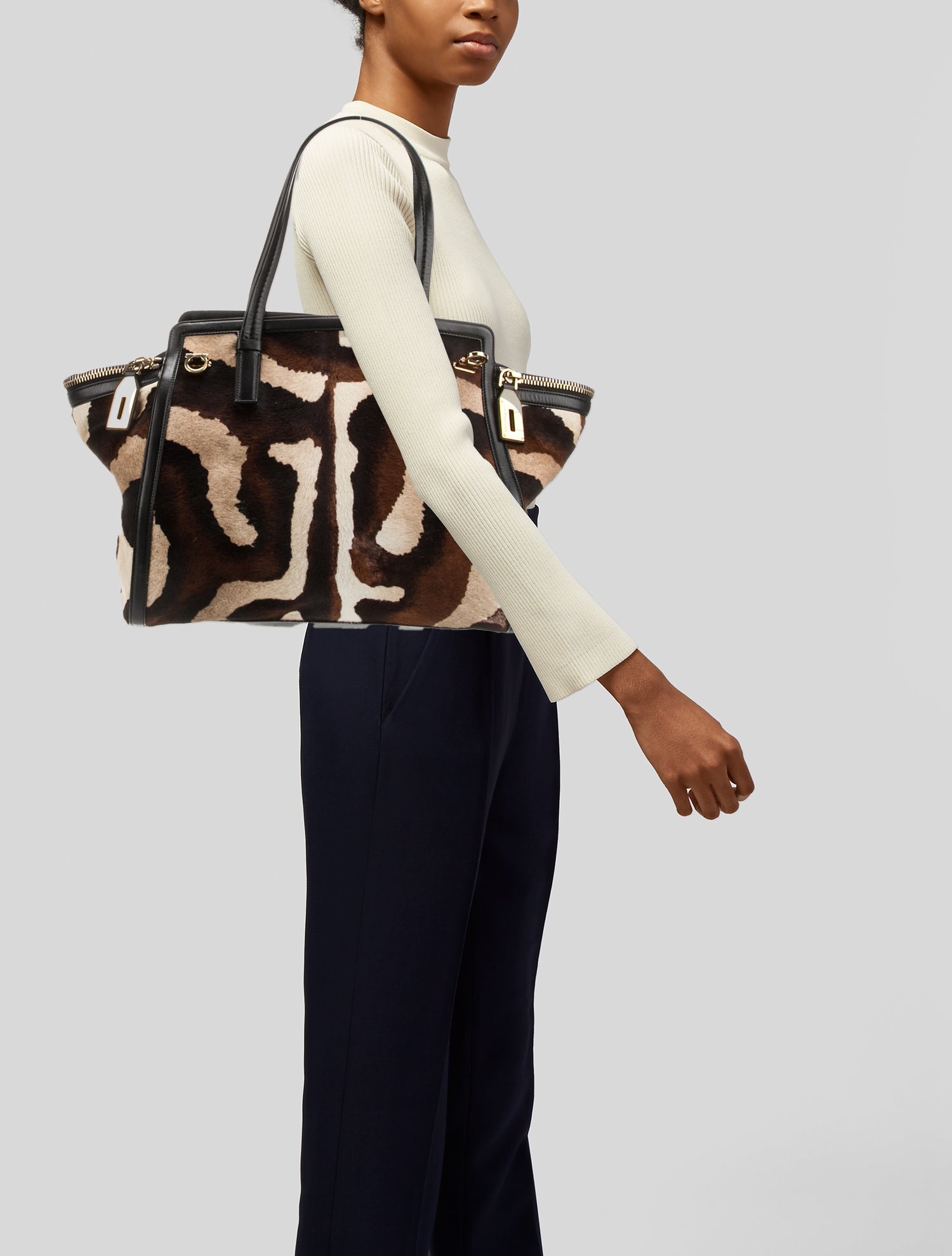 Salvatore Ferragamo Gancio Top Handle Bag