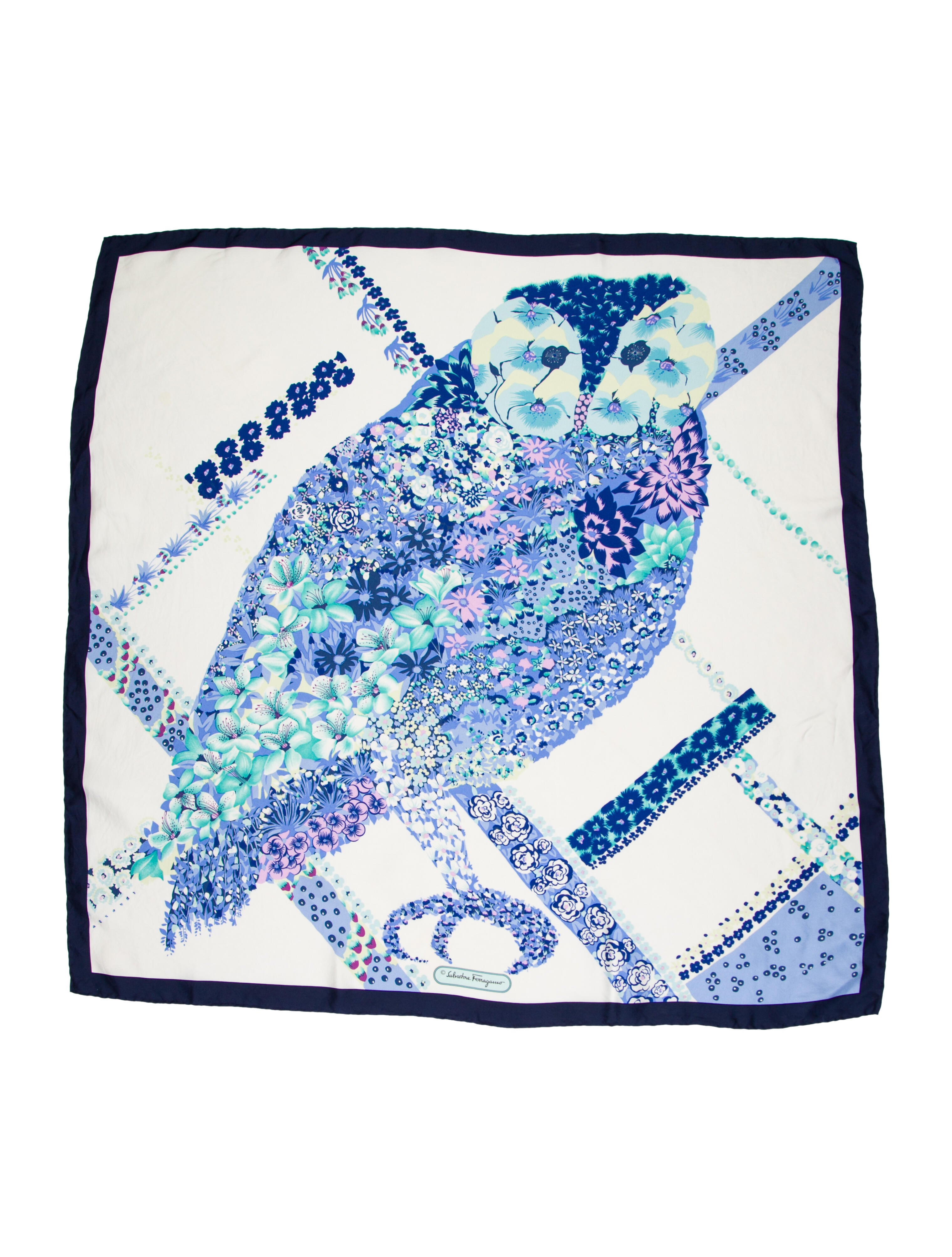 Salvatore Ferragamo Silk Printed Scarf