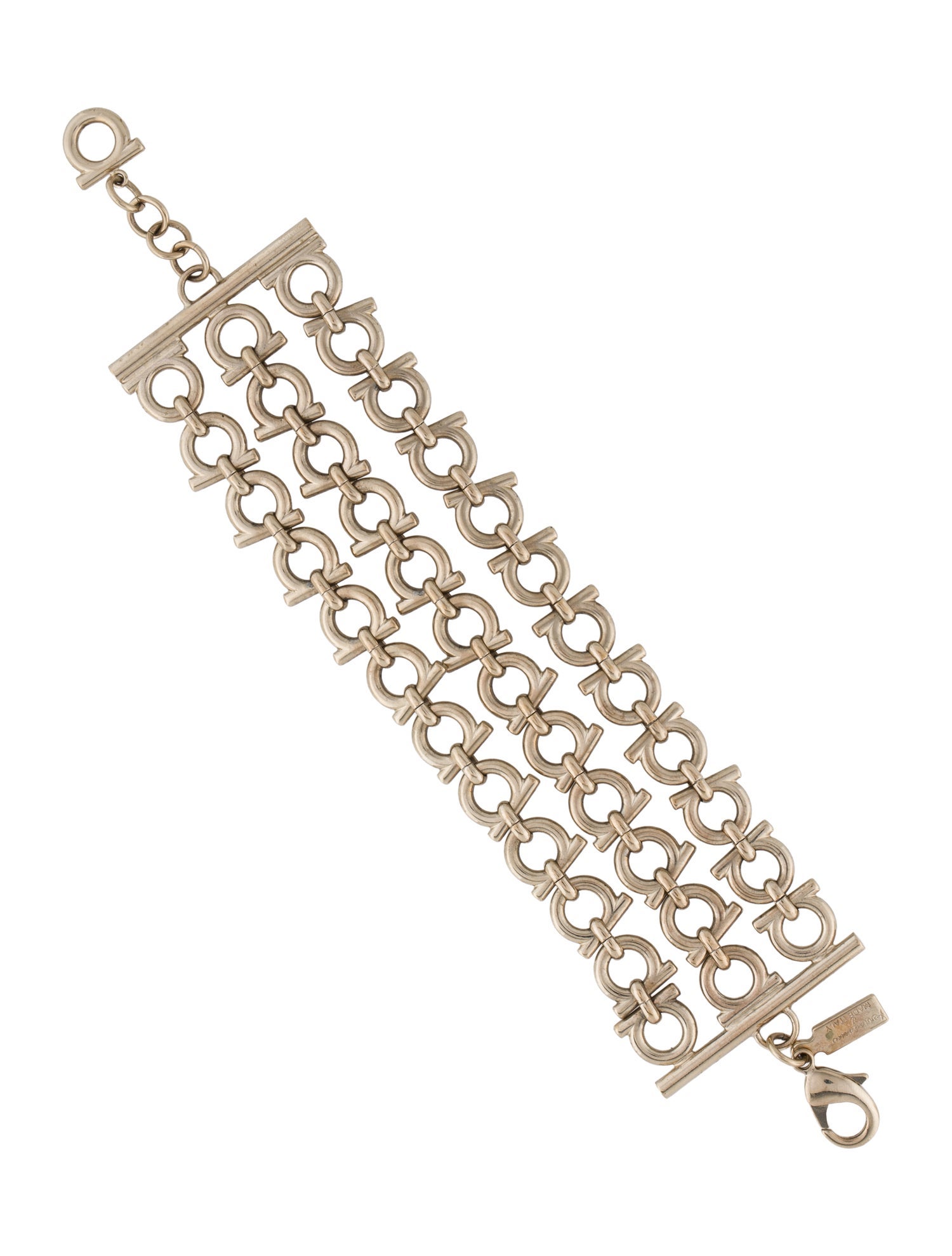 Salvatore Ferragamo Gancini Multistrand Link Bracelet