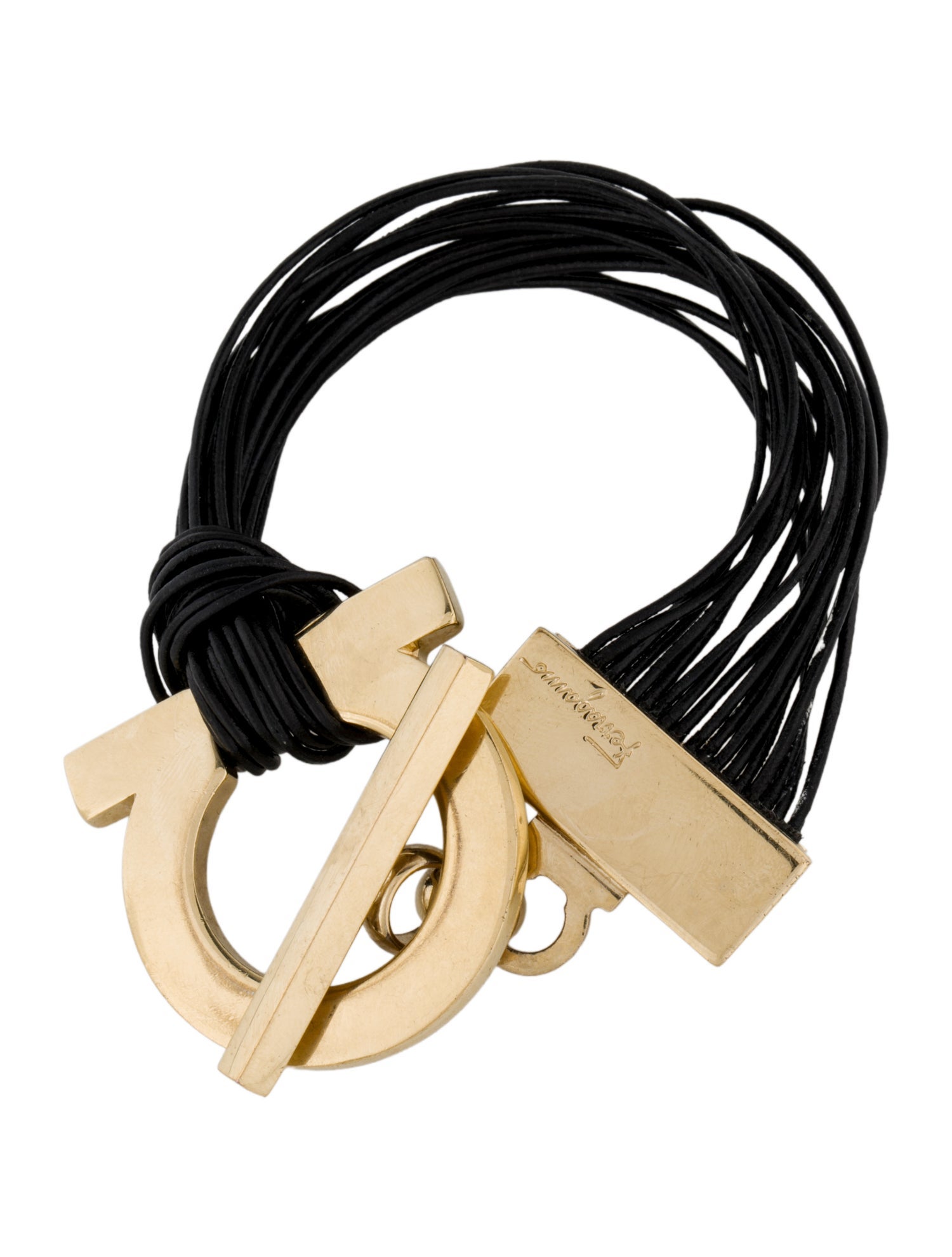 Salvatore Ferragamo Multistrand Leather Bracelet