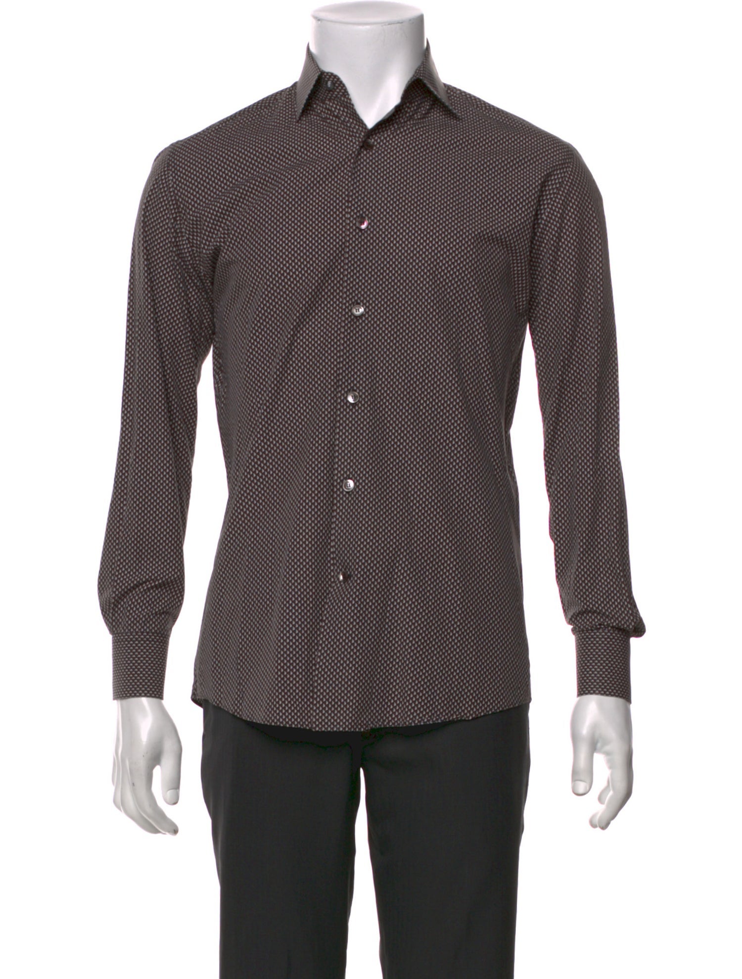 Salvatore Ferragamo Printed Long Sleeve Shirt