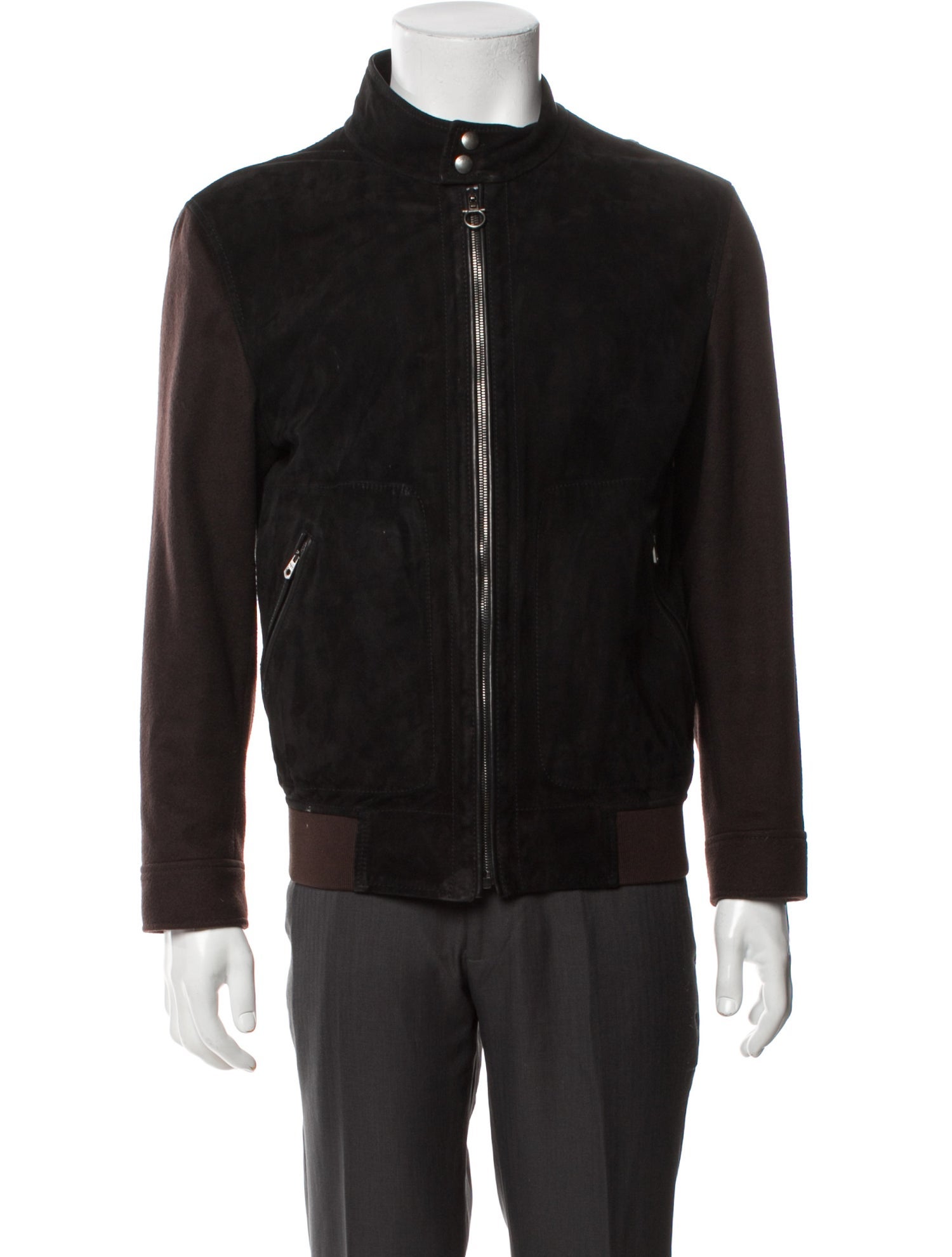Salvatore Ferragamo Lamb Leather Moto Jacket