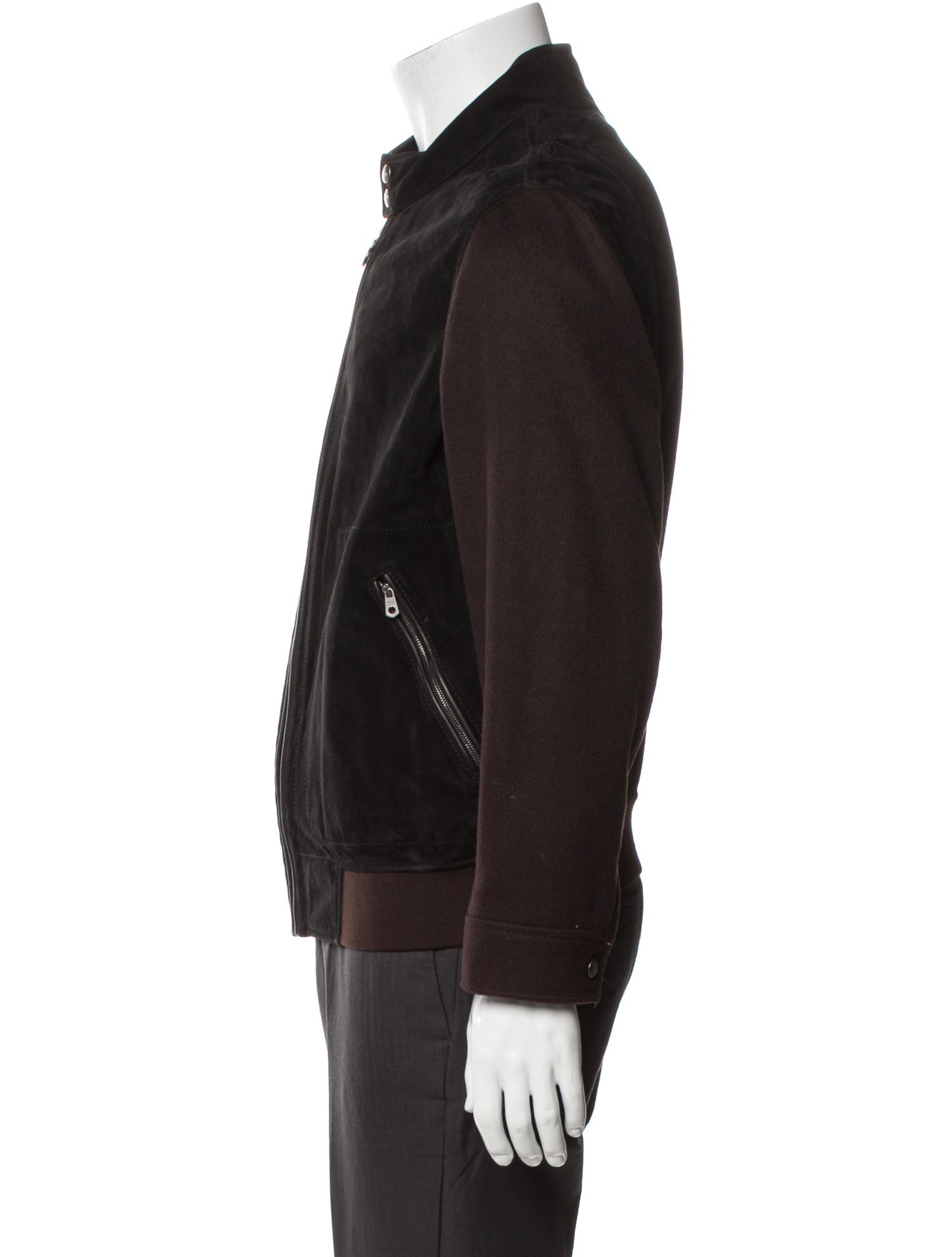 Salvatore Ferragamo Lamb Leather Moto Jacket