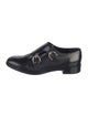 Salvatore Ferragamo Leather Monk Straps
