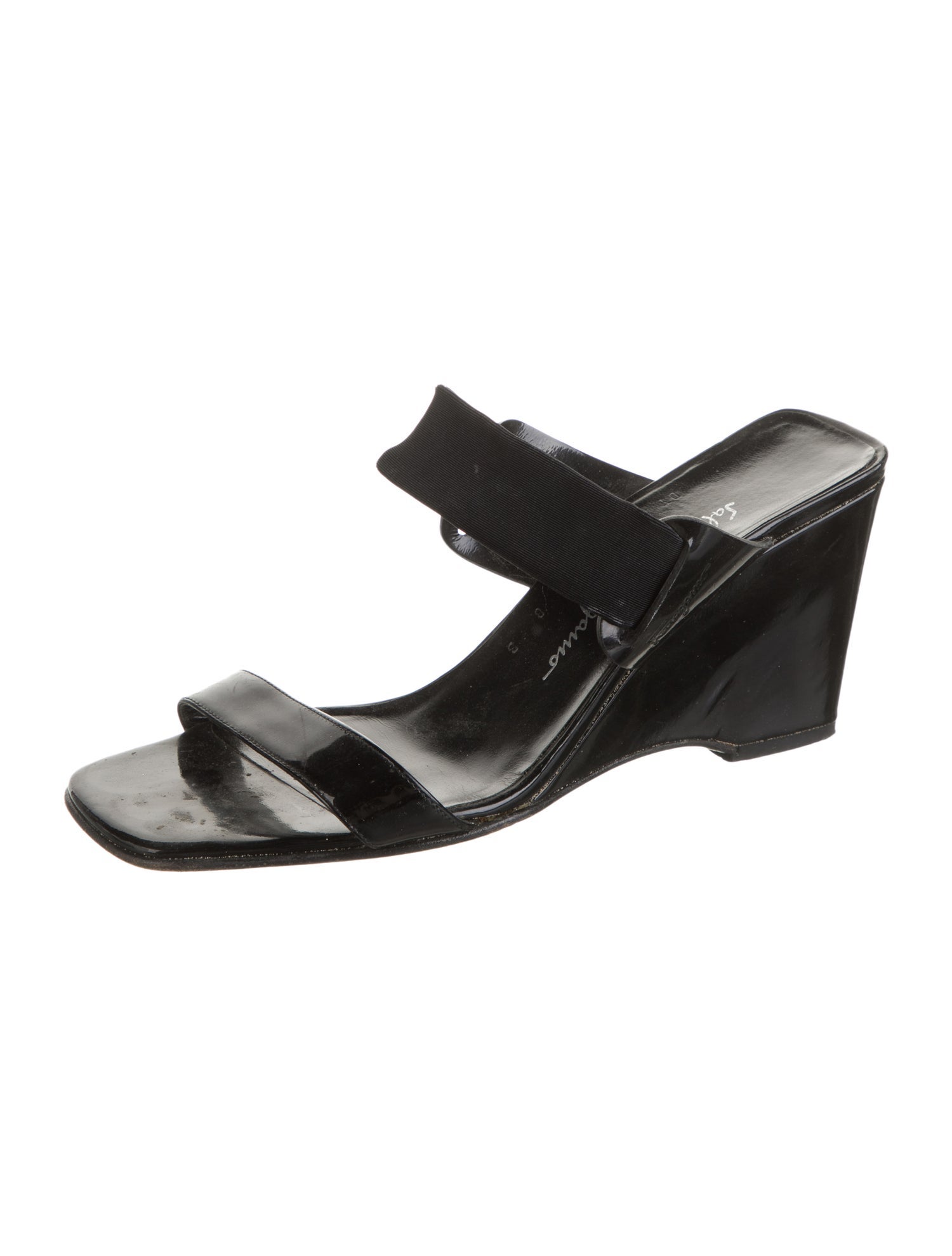 Salvatore Ferragamo Patent Leather Slides