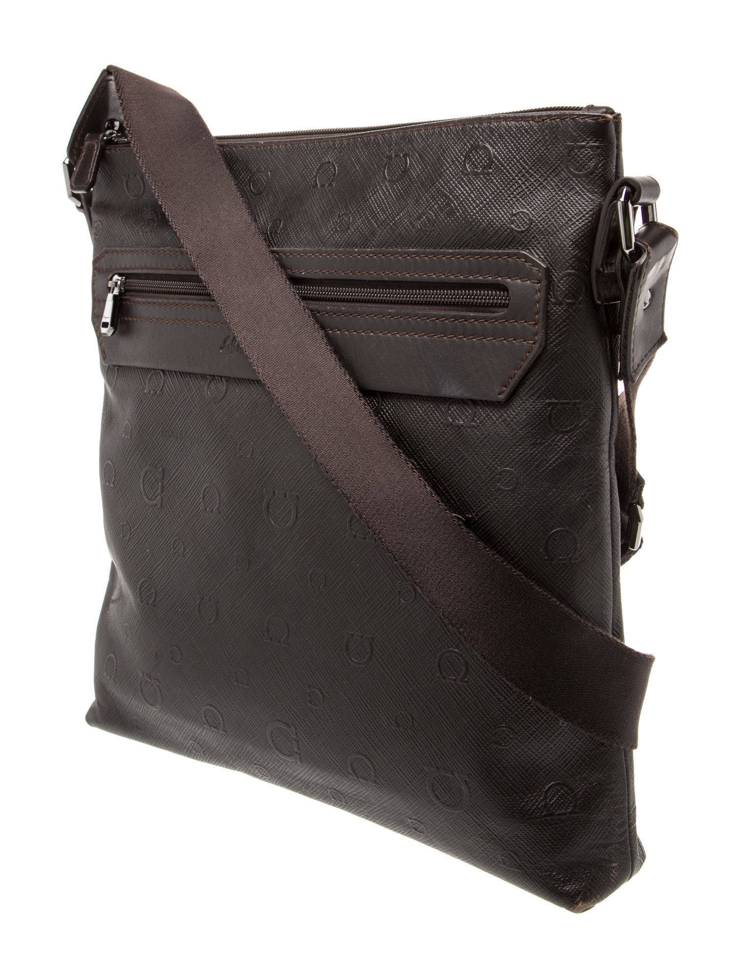 Salvatore Ferragamo Saffiano Leather Messenger Bag