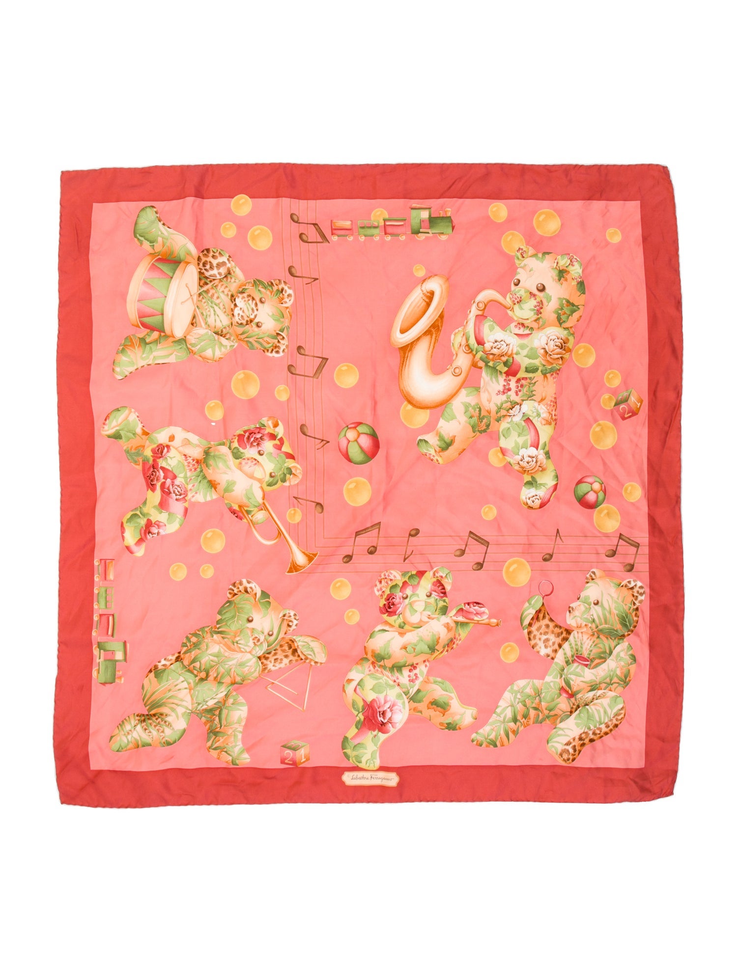 Salvatore Ferragamo Silk Printed Scarf