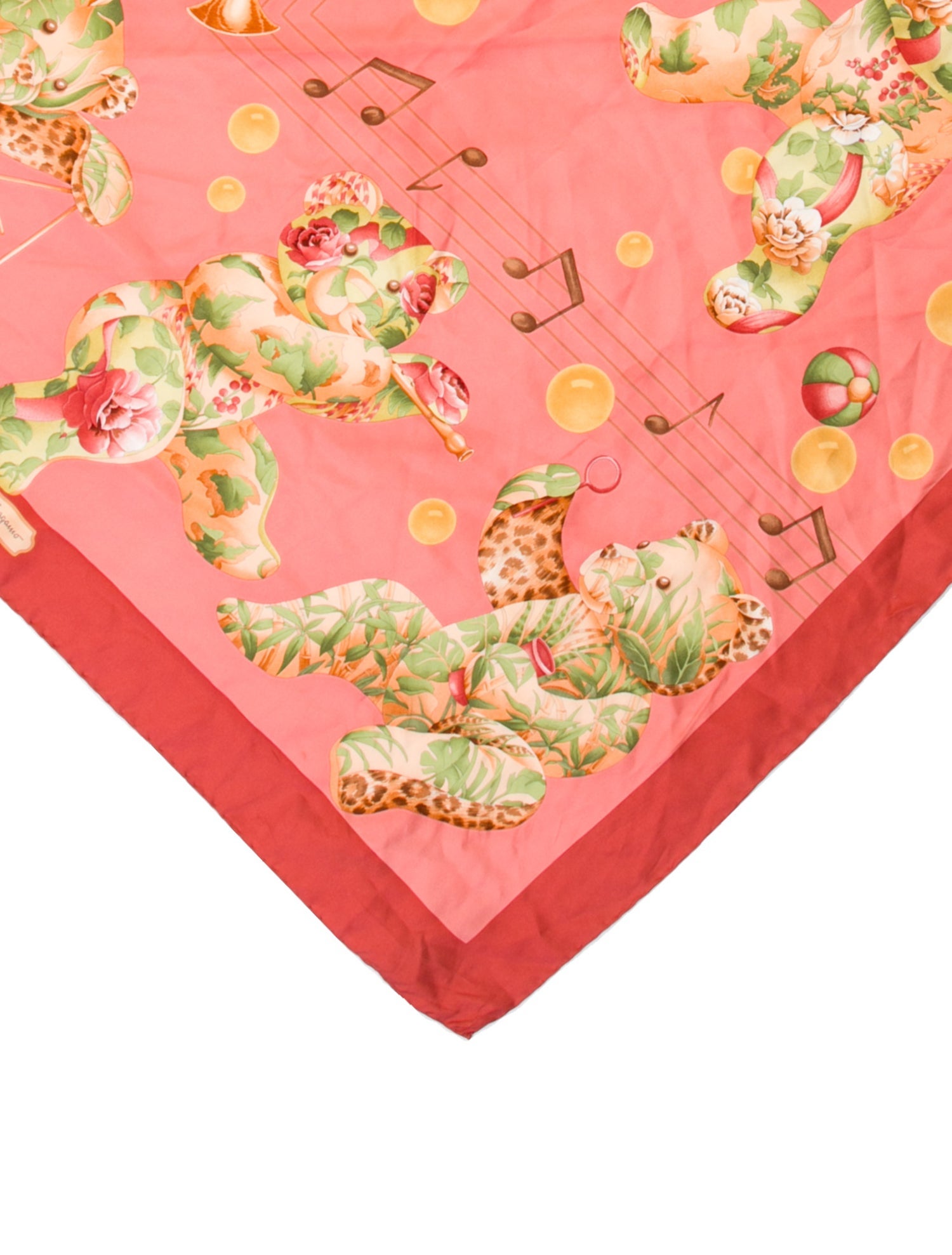 Salvatore Ferragamo Silk Printed Scarf