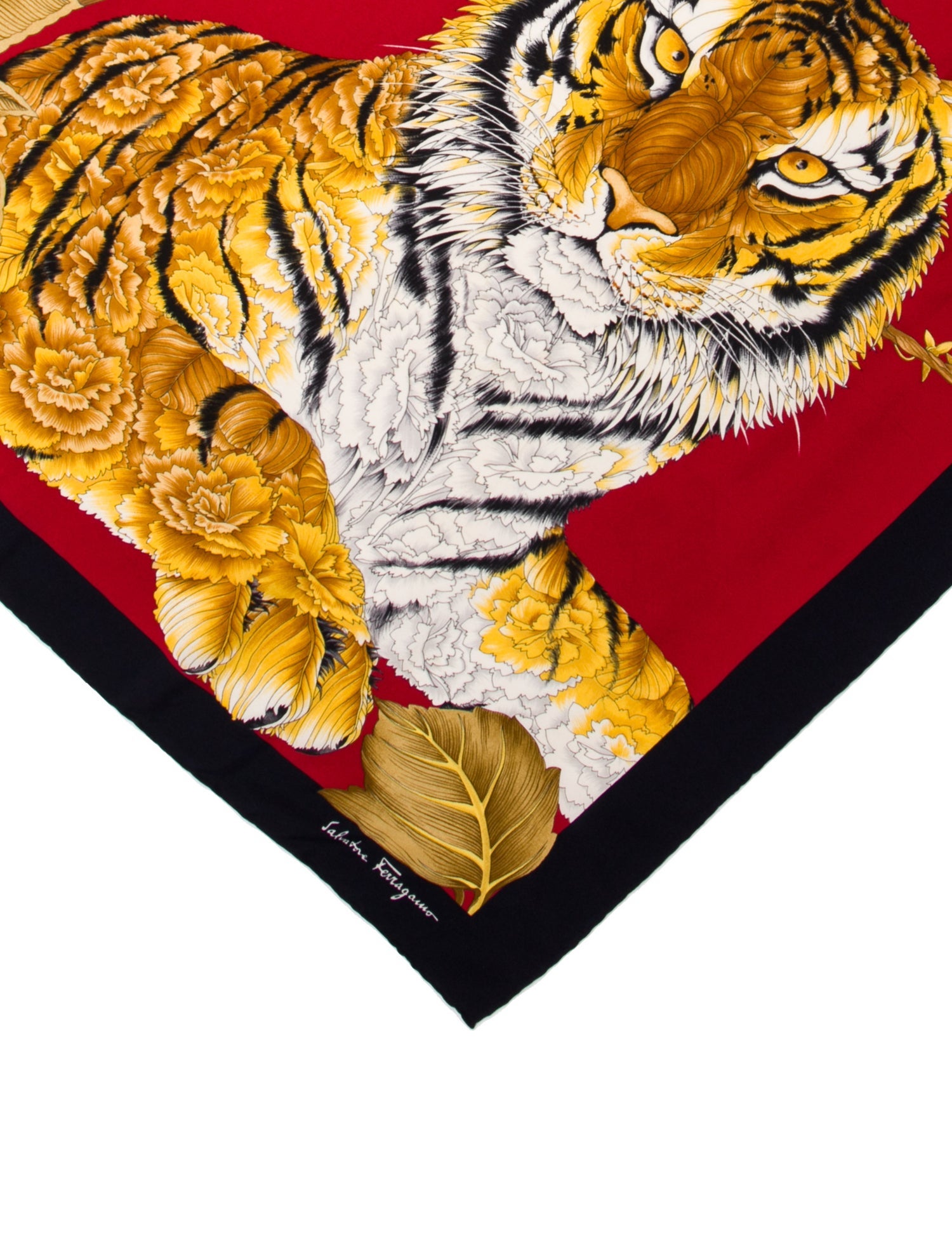 Salvatore Ferragamo Silk Printed Scarf