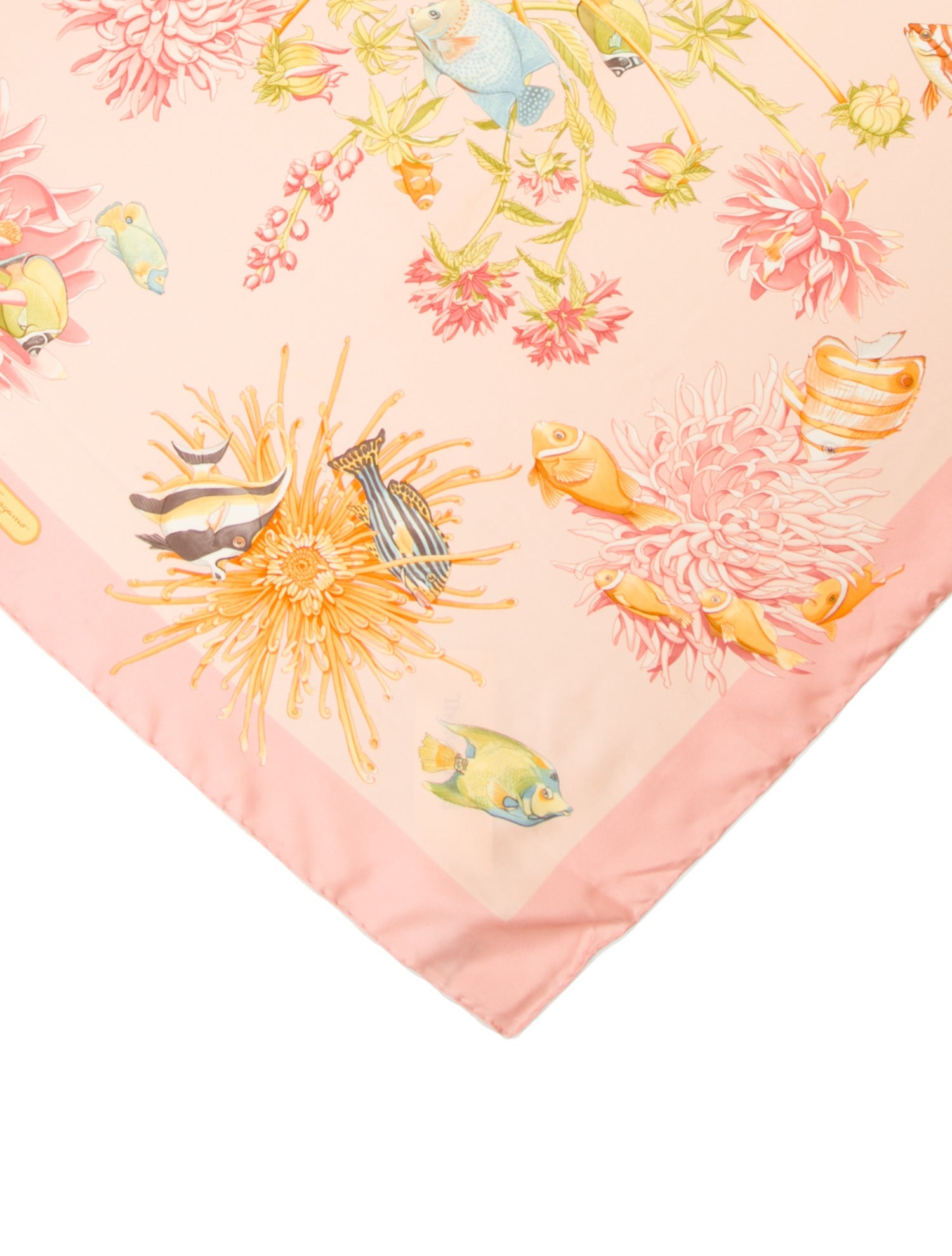 Salvatore Ferragamo Silk Floral Print Scarf