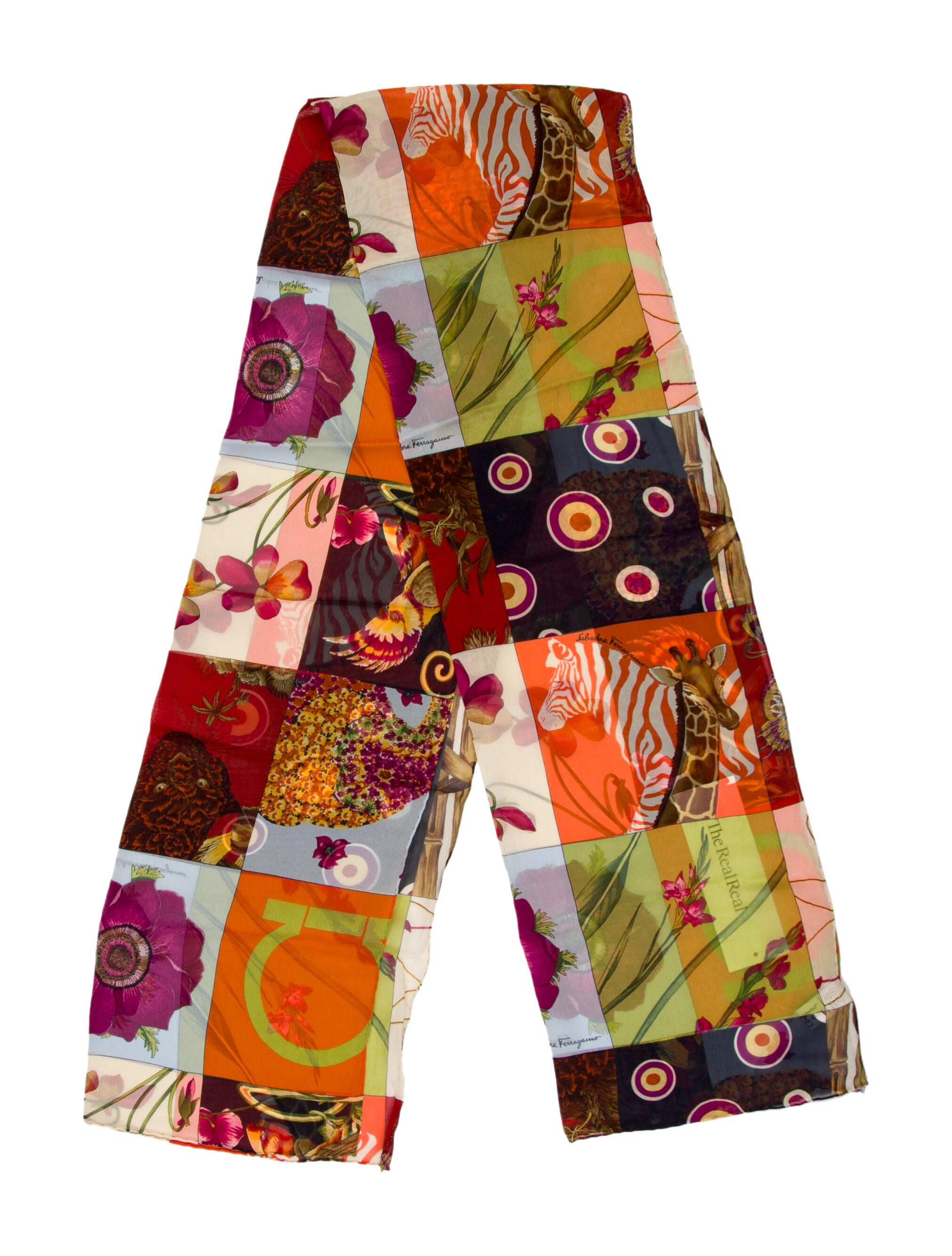 Salvatore Ferragamo Silk Printed Scarf