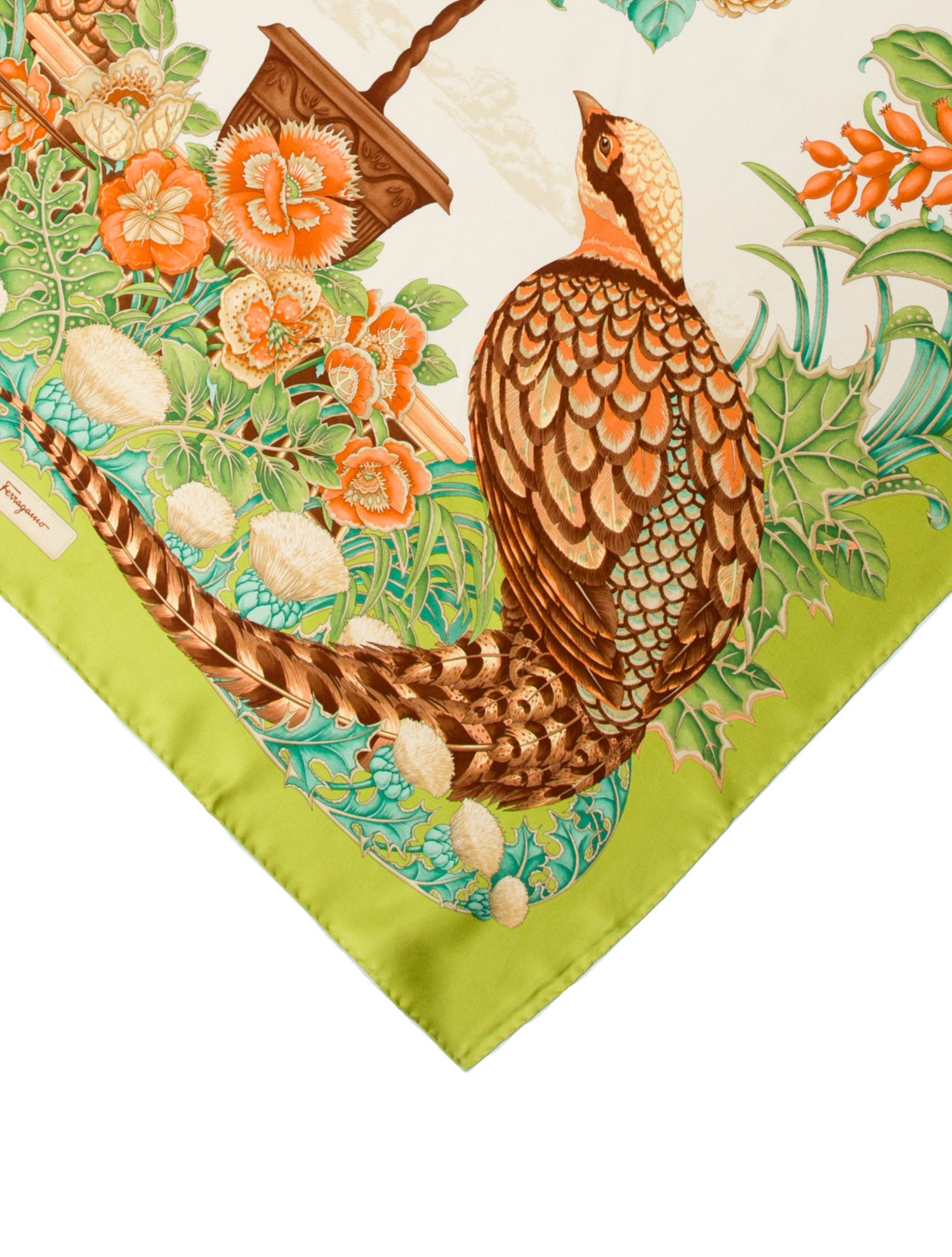 Salvatore Ferragamo Silk Printed Scarf