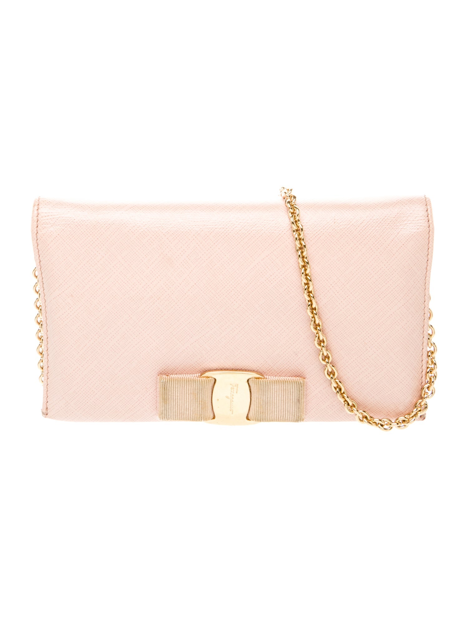 Salvatore Ferragamo Saffiano Leather Clutch