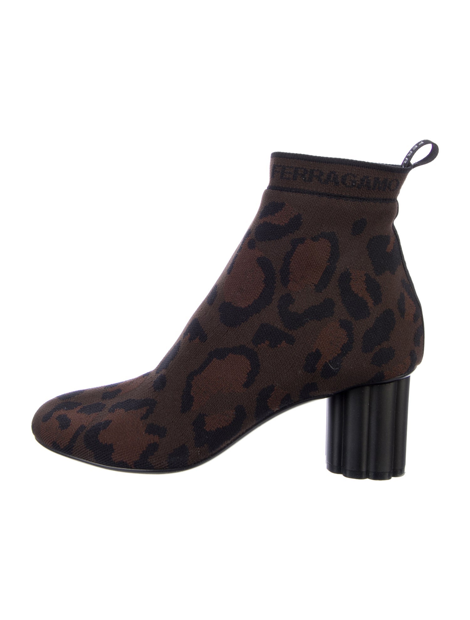 Salvatore Ferragamo Printed Sock Boots