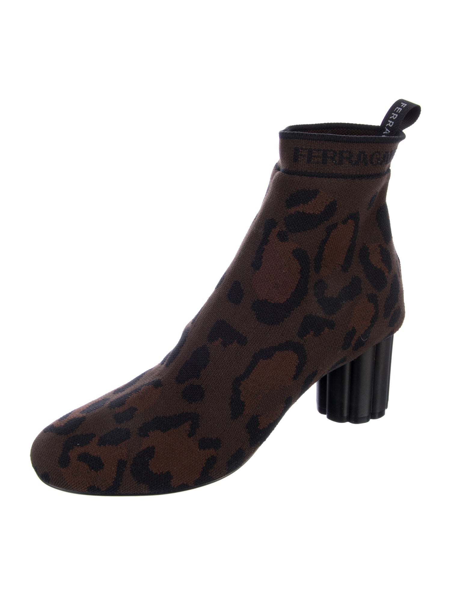 Salvatore Ferragamo Printed Sock Boots
