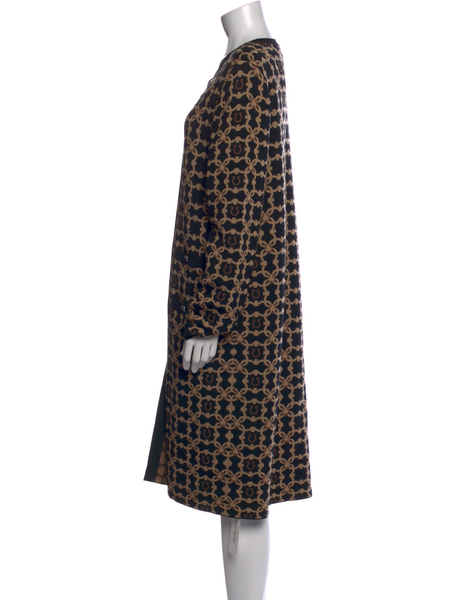 Salvatore Ferragamo Virgin Wool Knee-Length Dress