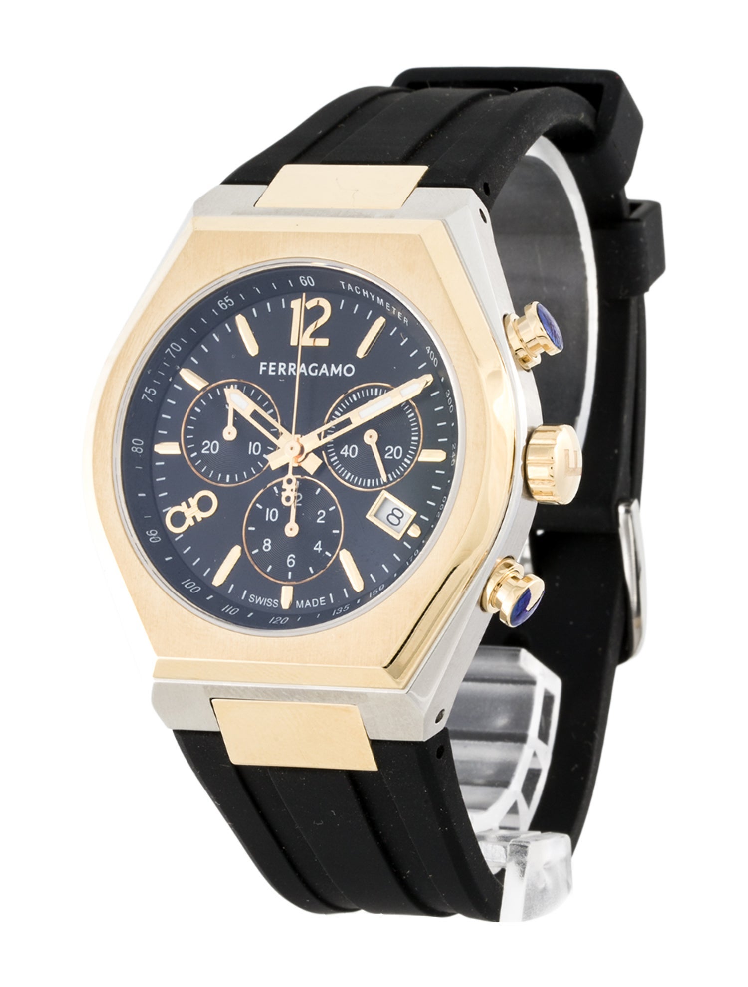 Salvatore Ferragamo Tonneau Chrono Watch