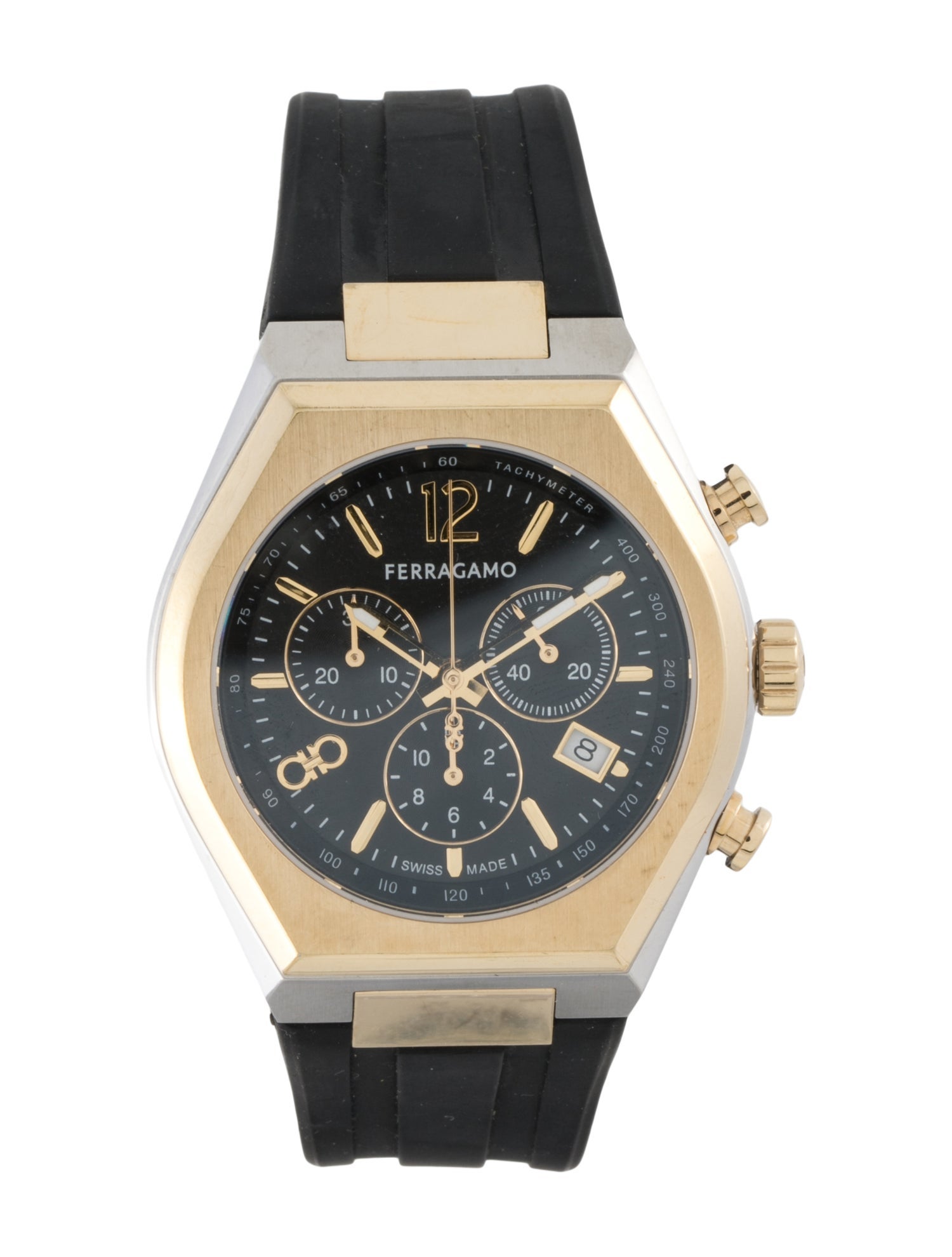 Salvatore Ferragamo Tonneau Chrono Watch