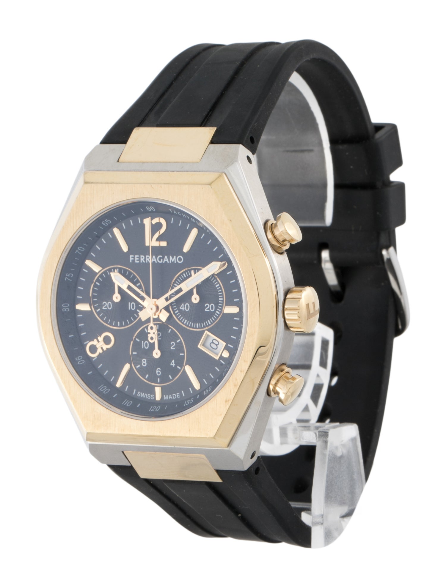 Salvatore Ferragamo Tonneau Chrono Watch