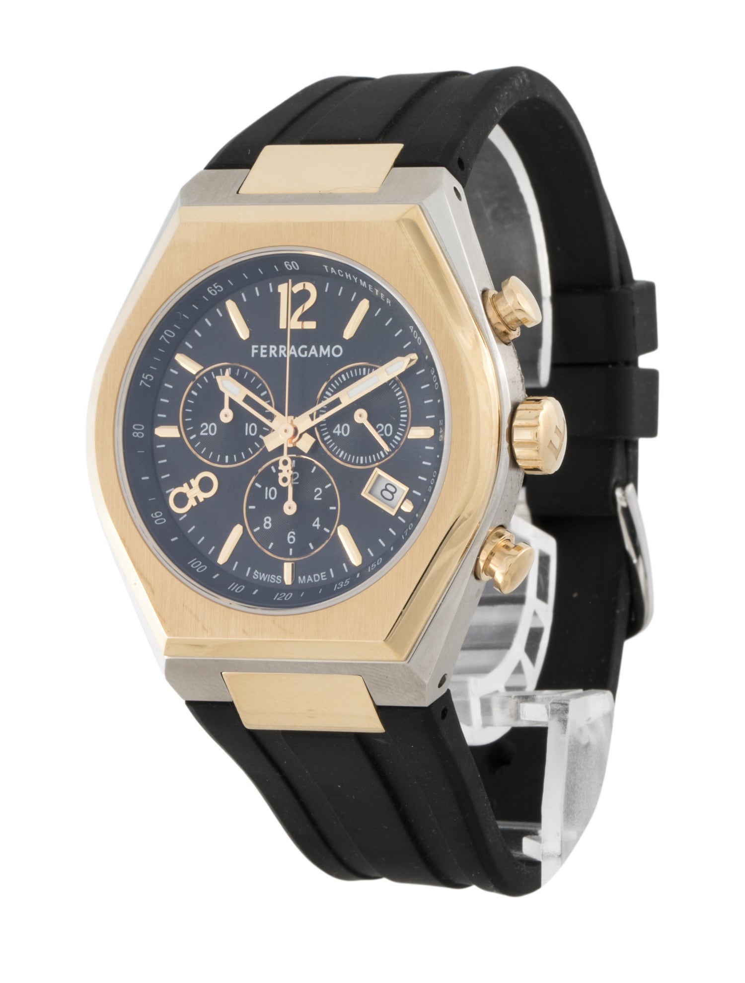 Salvatore Ferragamo Tonneau Chrono Watch