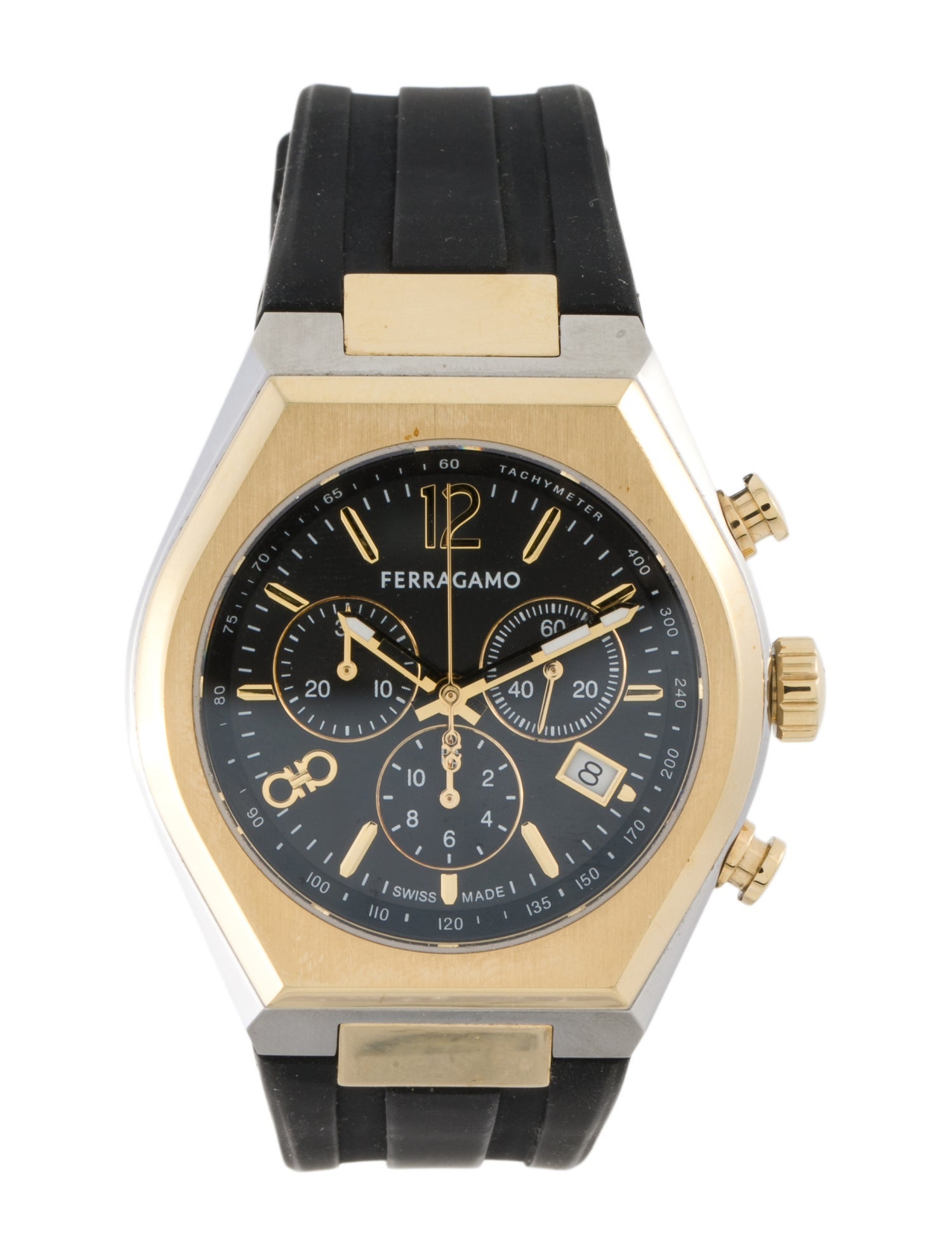 Salvatore Ferragamo Tonneau Chrono Watch
