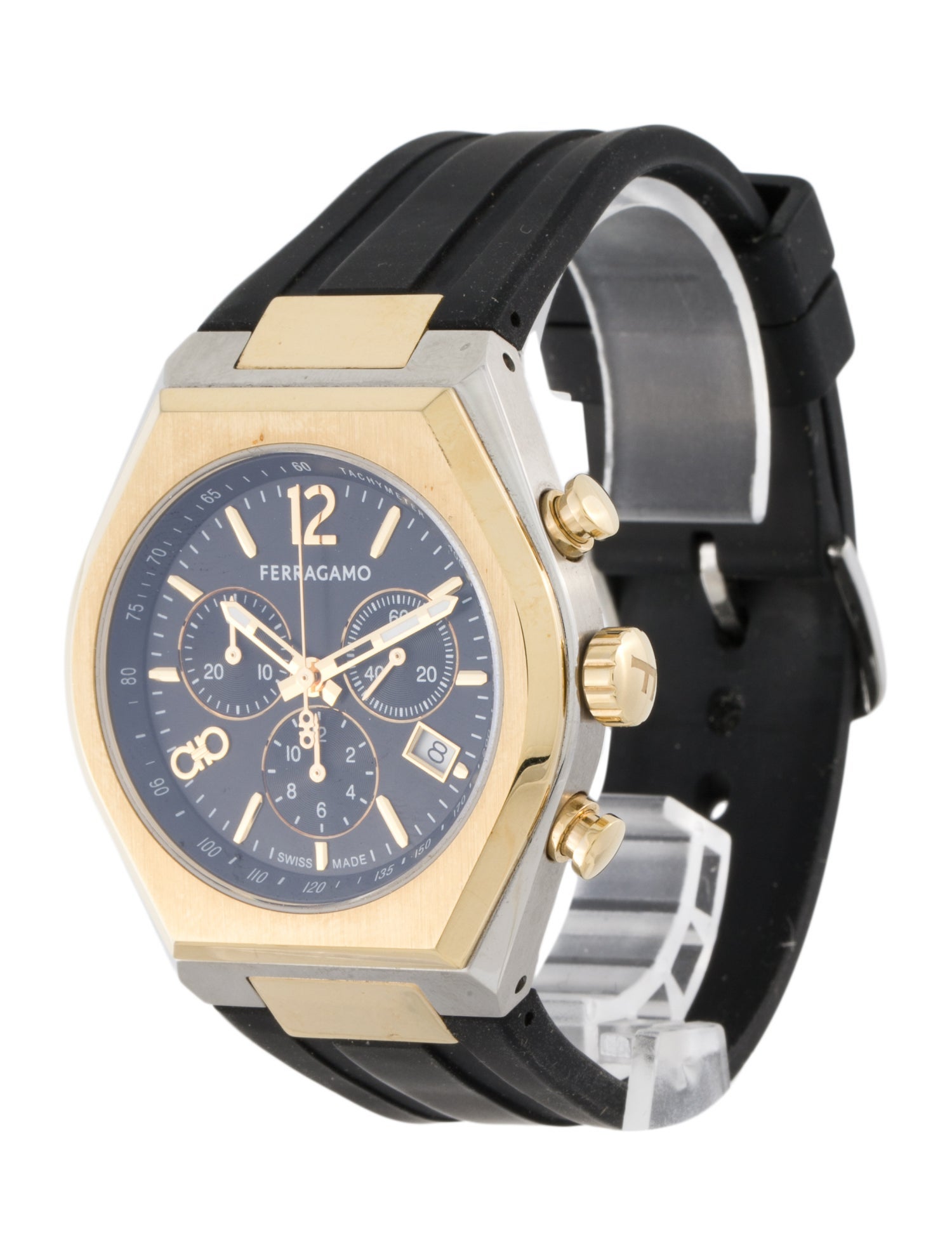 Salvatore Ferragamo Tonneau Chrono Watch