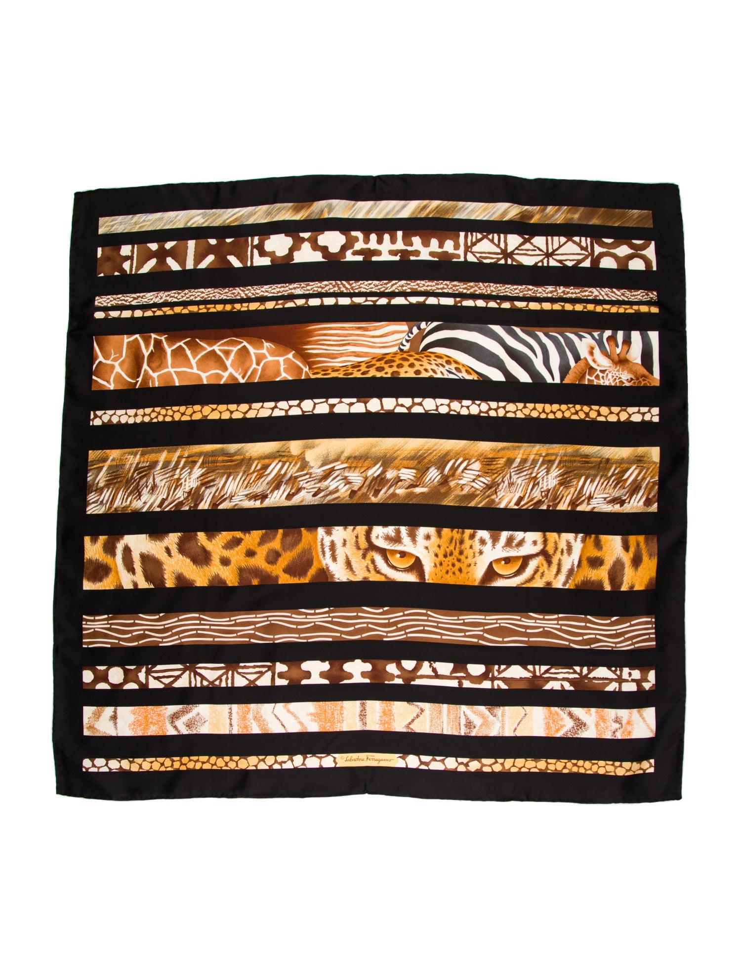 Salvatore Ferragamo Silk Printed Scarf