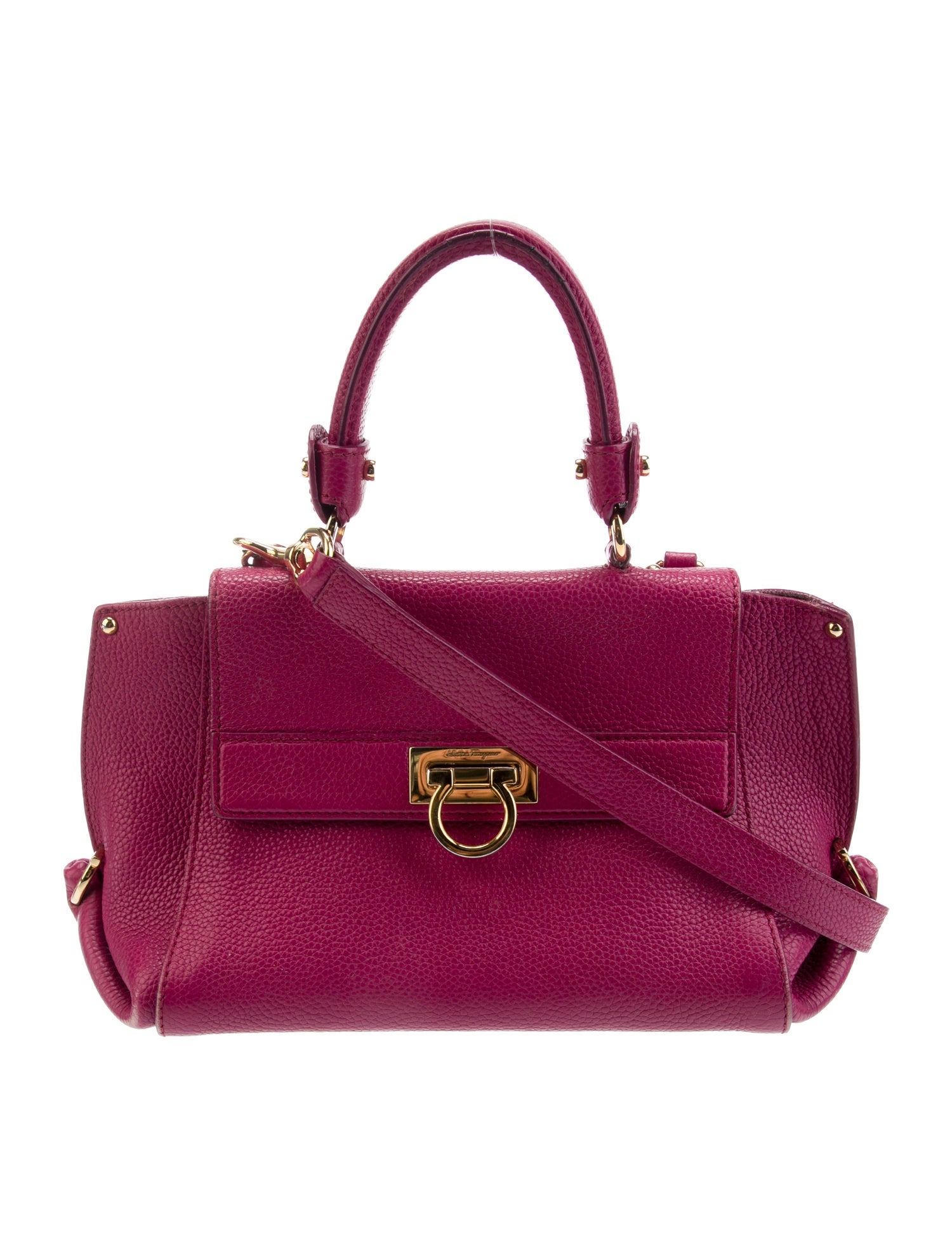 Salvatore Ferragamo Leather Top Handle Bag