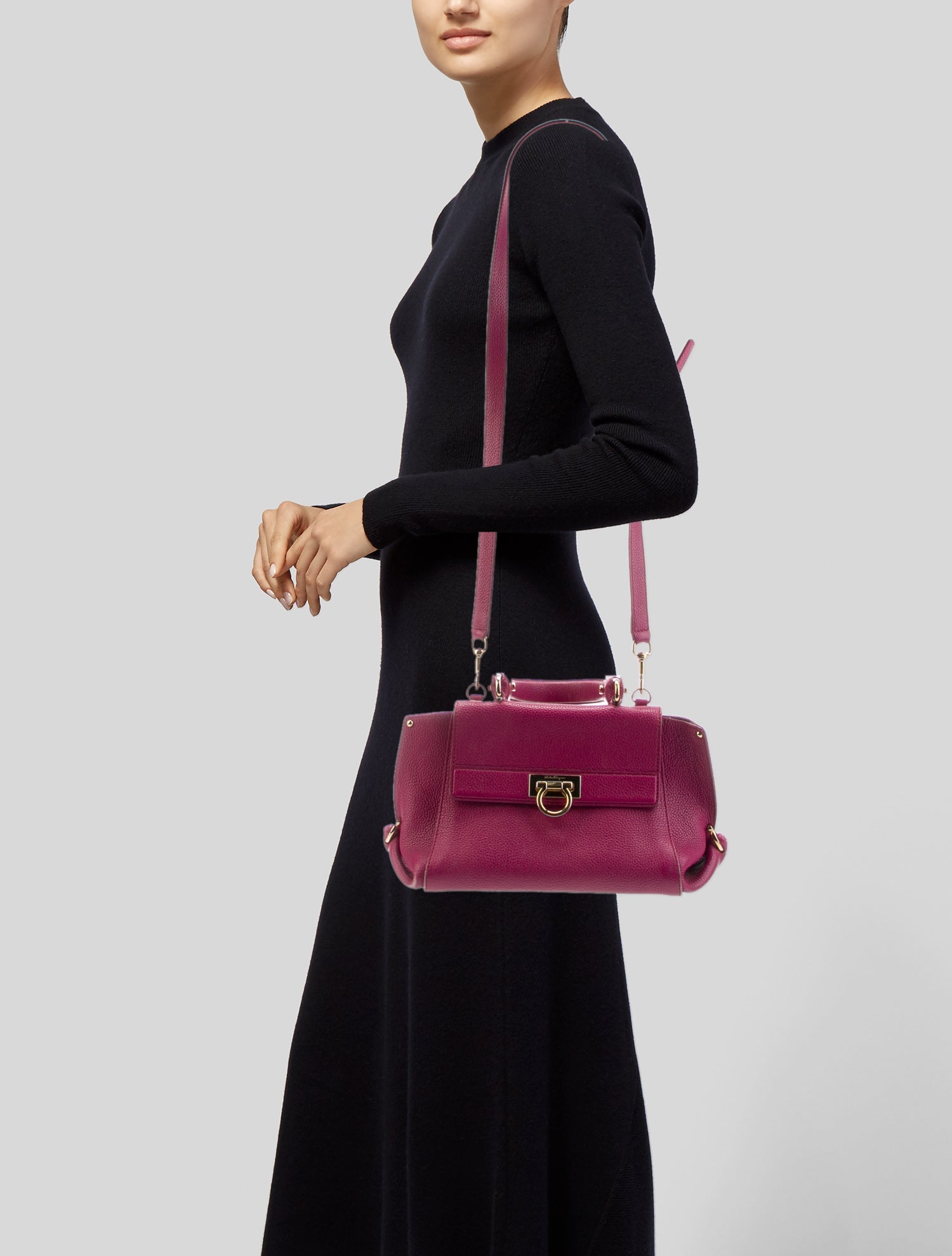 Salvatore Ferragamo Leather Top Handle Bag