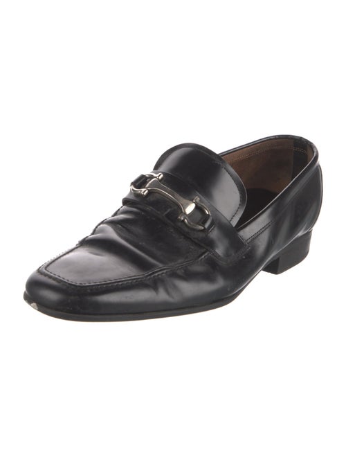 Salvatore Ferragamo Leather Lasercut Accents Monk Straps