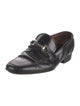 Salvatore Ferragamo Leather Lasercut Accents Monk Straps