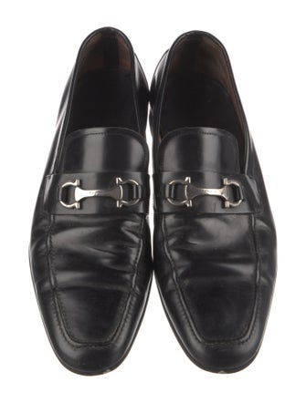 Salvatore Ferragamo Leather Lasercut Accents Monk Straps