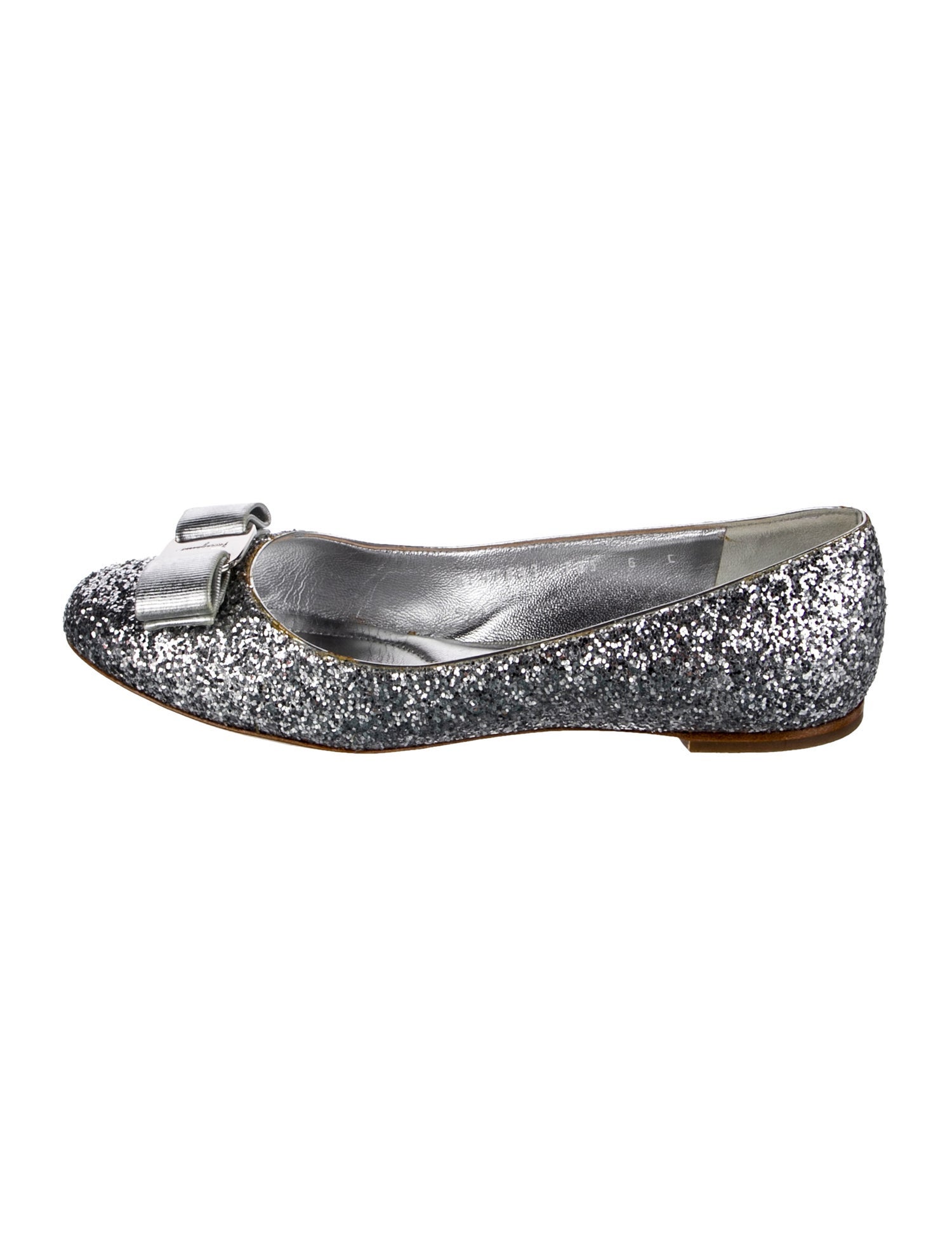 Salvatore Ferragamo Glitter Ballet Flats