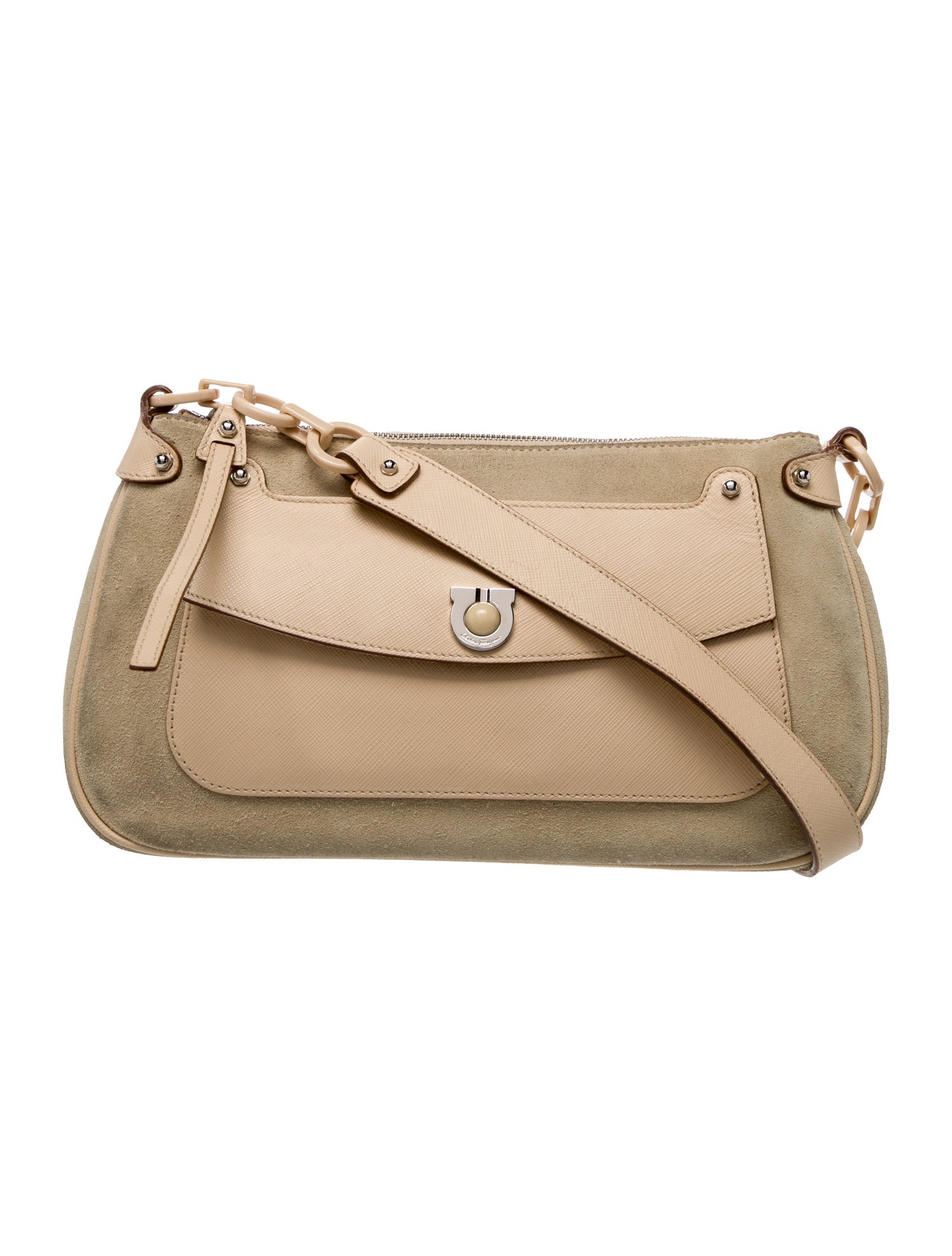 Salvatore Ferragamo Suede Shoulder Bag