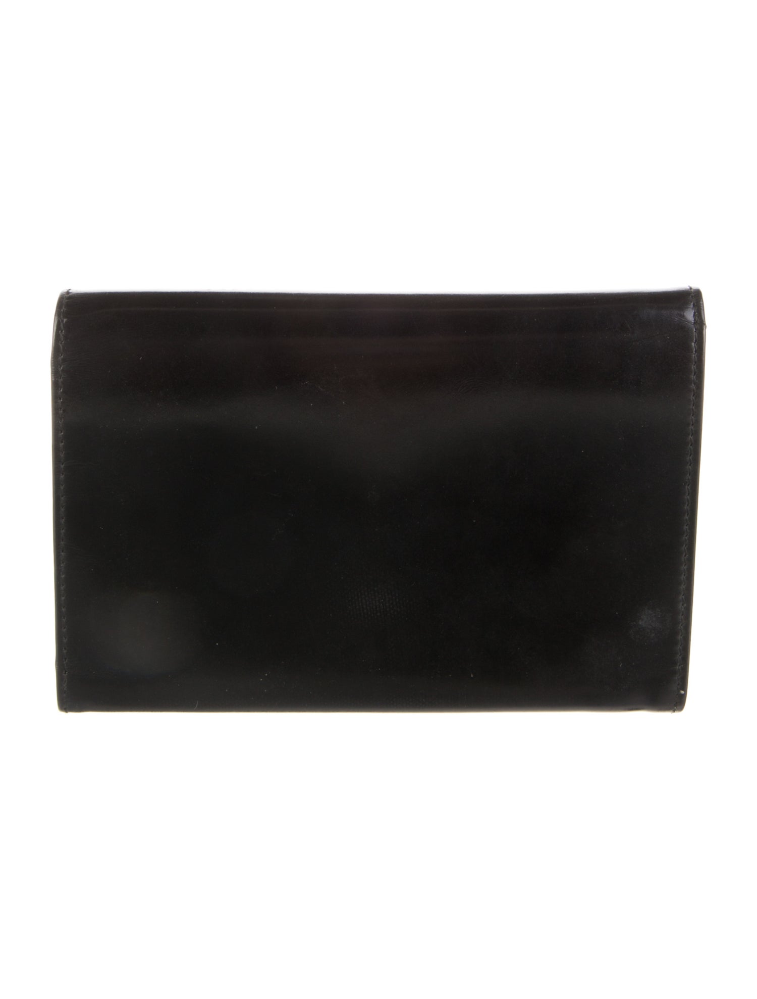 Salvatore Ferragamo Patent Leather Trifold Wallet