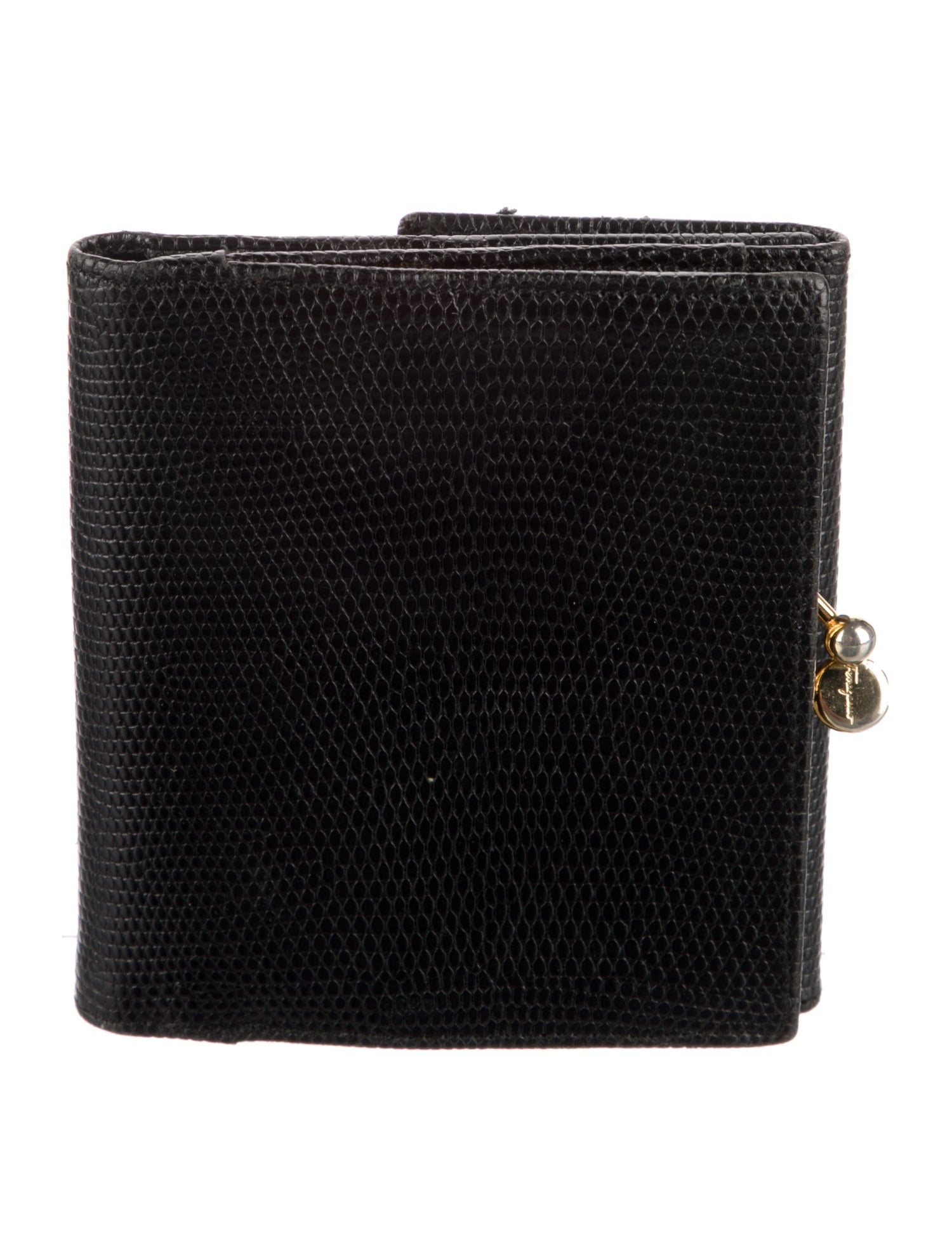 Salvatore Ferragamo Leather Printed Compact Wallet