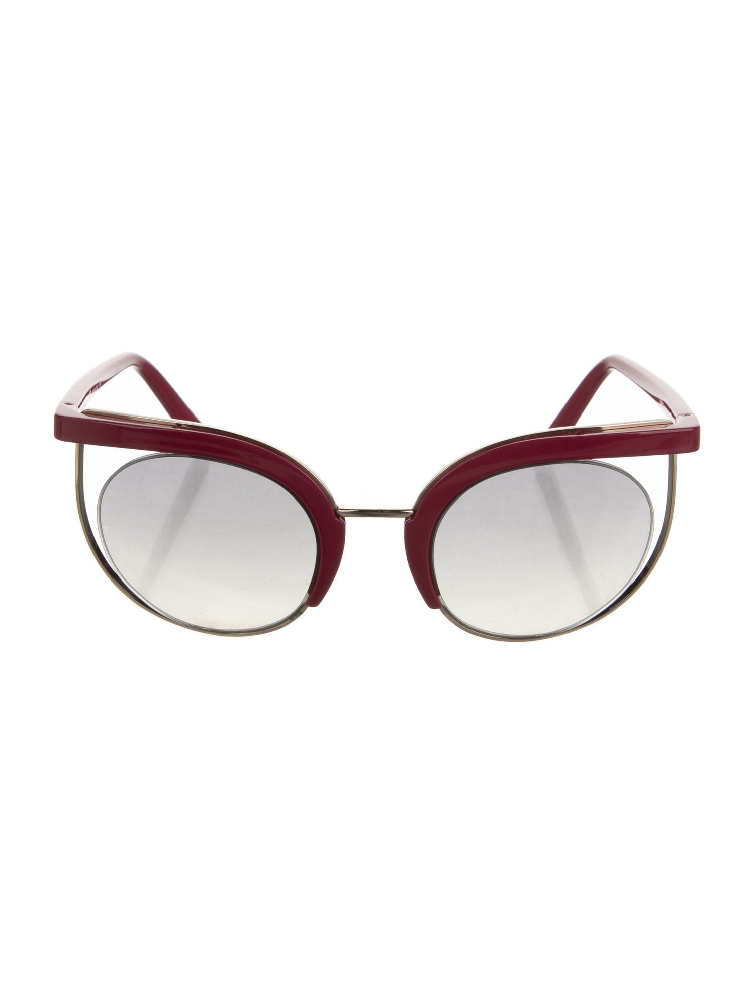 Salvatore Ferragamo Round Mirrored Sunglasses