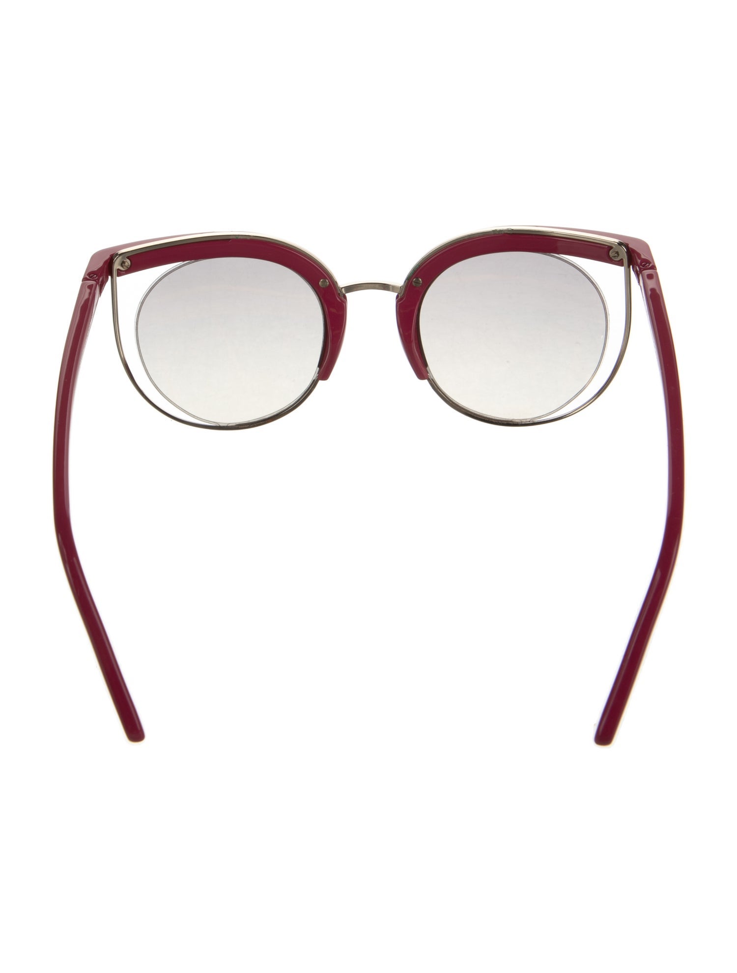 Salvatore Ferragamo Round Mirrored Sunglasses