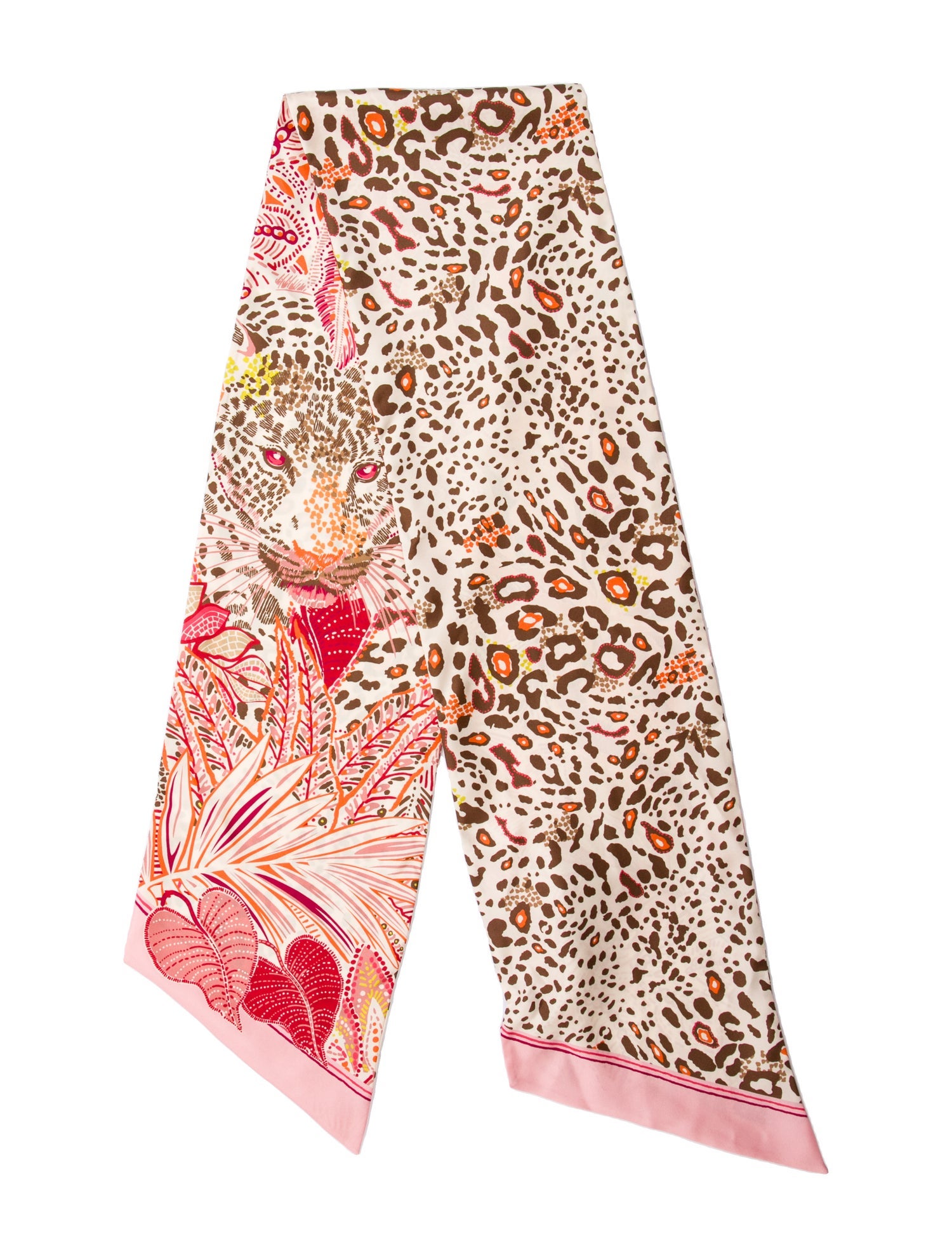 Salvatore Ferragamo Silk Animal Print Scarf w/ Tags