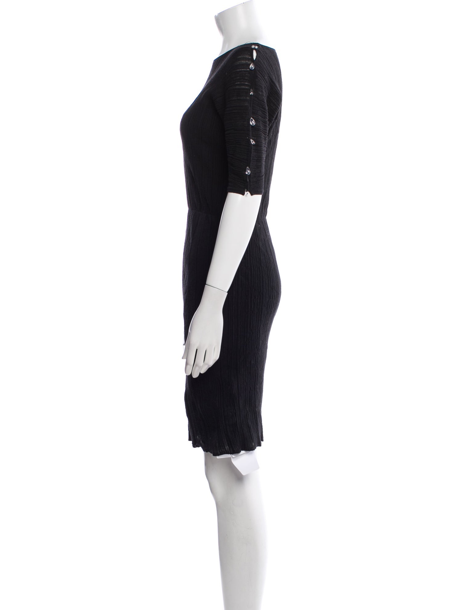 Salvatore Ferragamo Bateau Neckline Knee-Length Dress