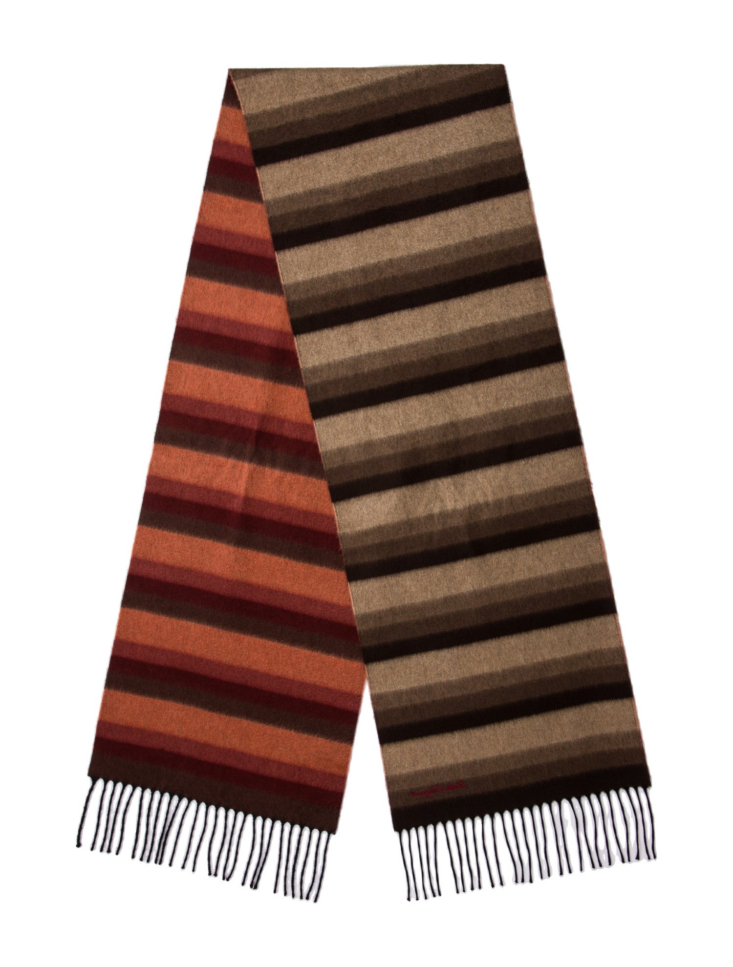 Salvatore Ferragamo Cashmere Striped Scarf