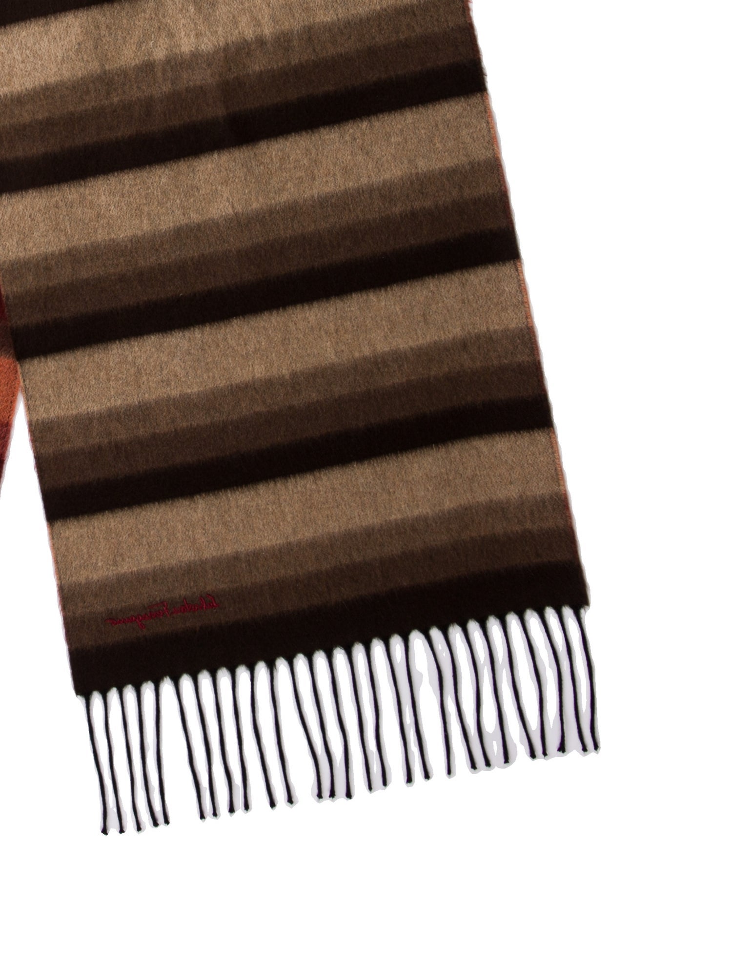Salvatore Ferragamo Cashmere Striped Scarf