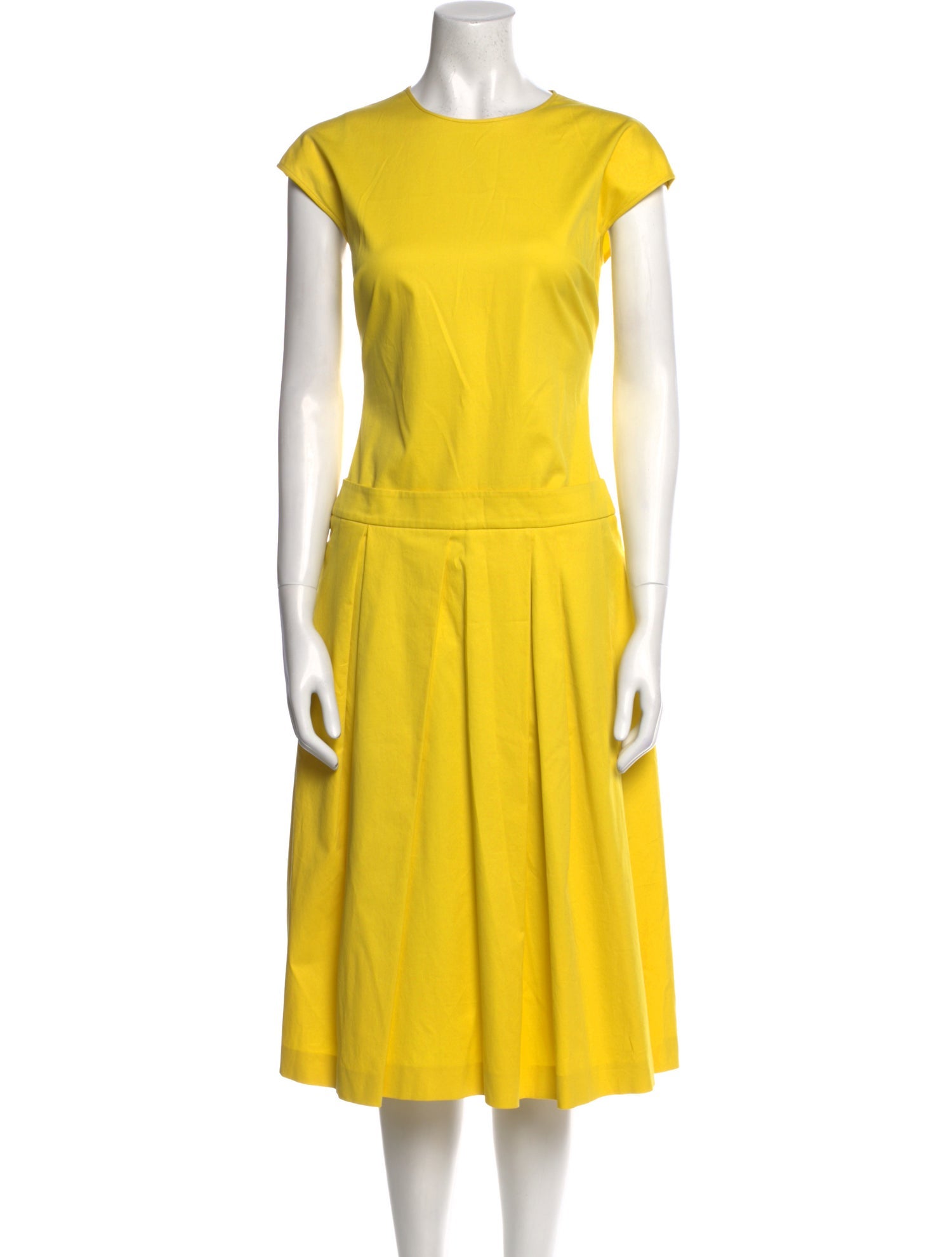 Salvatore Ferragamo Crew Neck Midi Length Dress