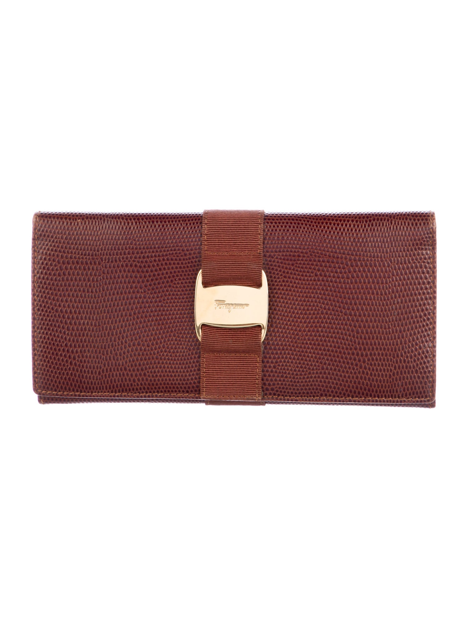 Salvatore Ferragamo Embossed Leather Wallet