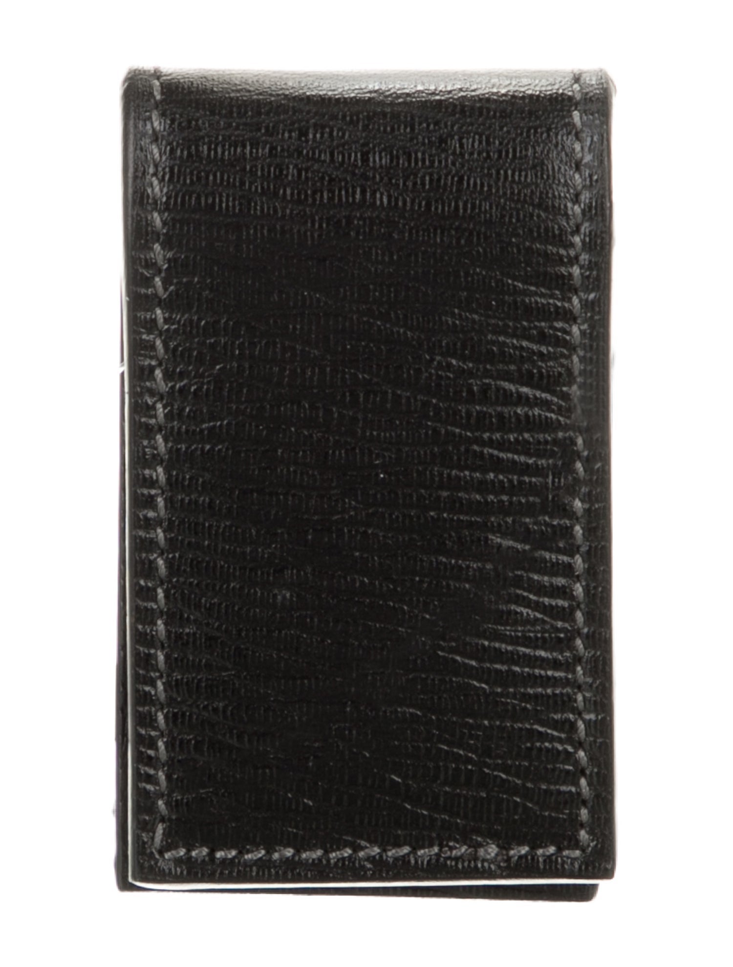 Salvatore Ferragamo Solid Leather Money Clip