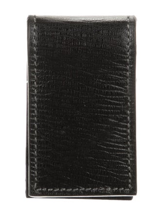 Salvatore Ferragamo Solid Leather Money Clip