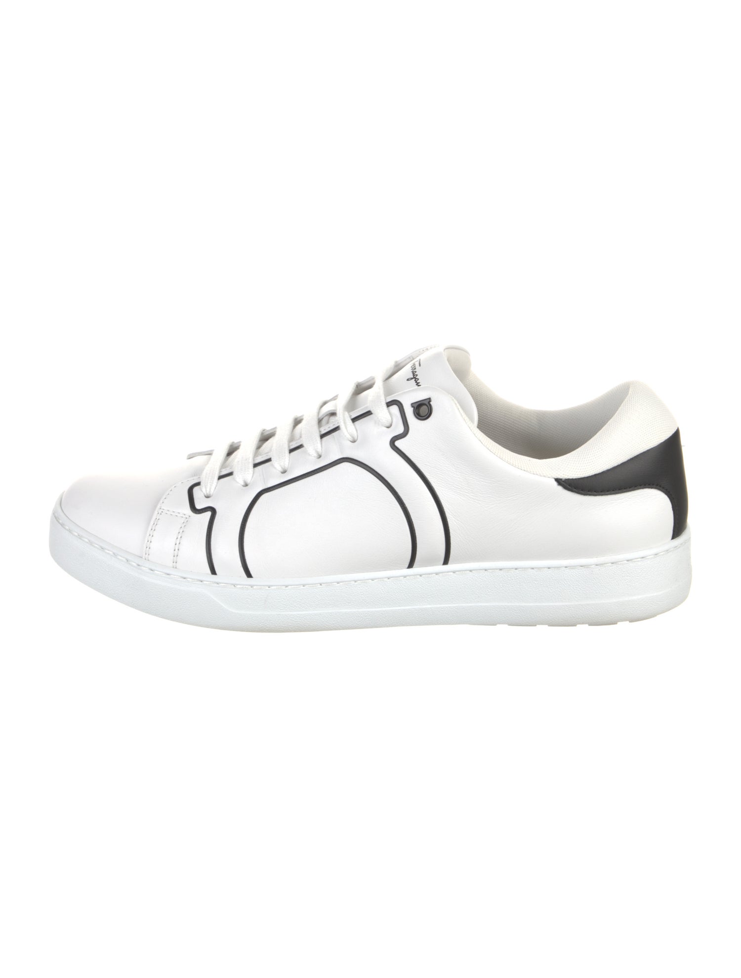 Salvatore Ferragamo Leather Printed Sneakers