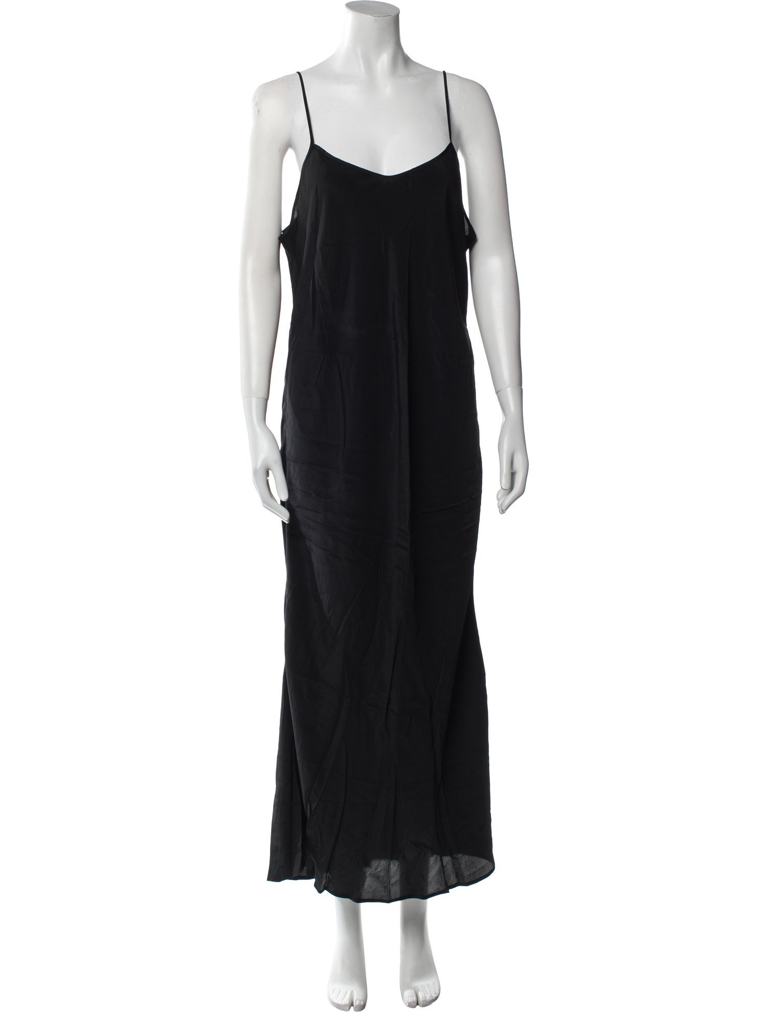 Salvatore Ferragamo V-Neck Midi Length Dress