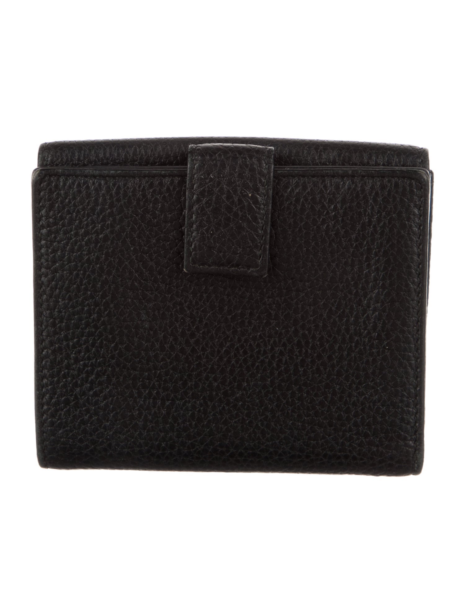 Salvatore Ferragamo Vintage Leather Bifold Wallet Leather French Purse