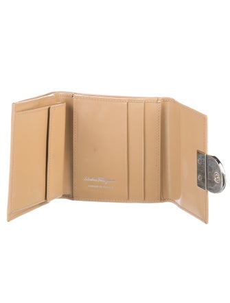 Salvatore Ferragamo Patent Leather Compact Wallet